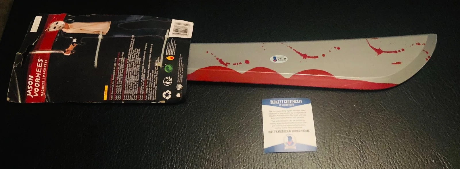 Kane Hodder — Kane Hodder Jason Voorhees Friday The 13th Signed Prop Machete Beckett COA RARE, изображение 2