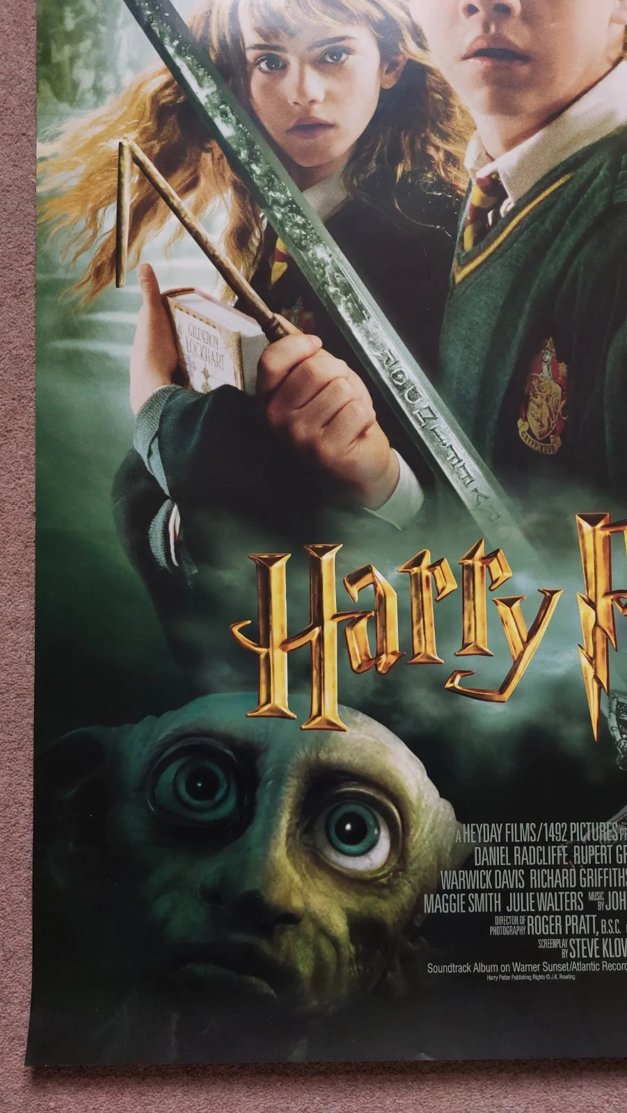 Harry Potter & the Chamber of Secrets Original US One Sheet Poster, image 3