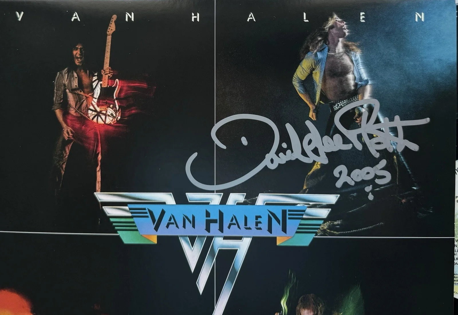 DAVID LEE ROTH VAN HALEN HAND SIGNED AUTOGRAPH VINYL ALBUM LP WITH JSA COA., изображение 2