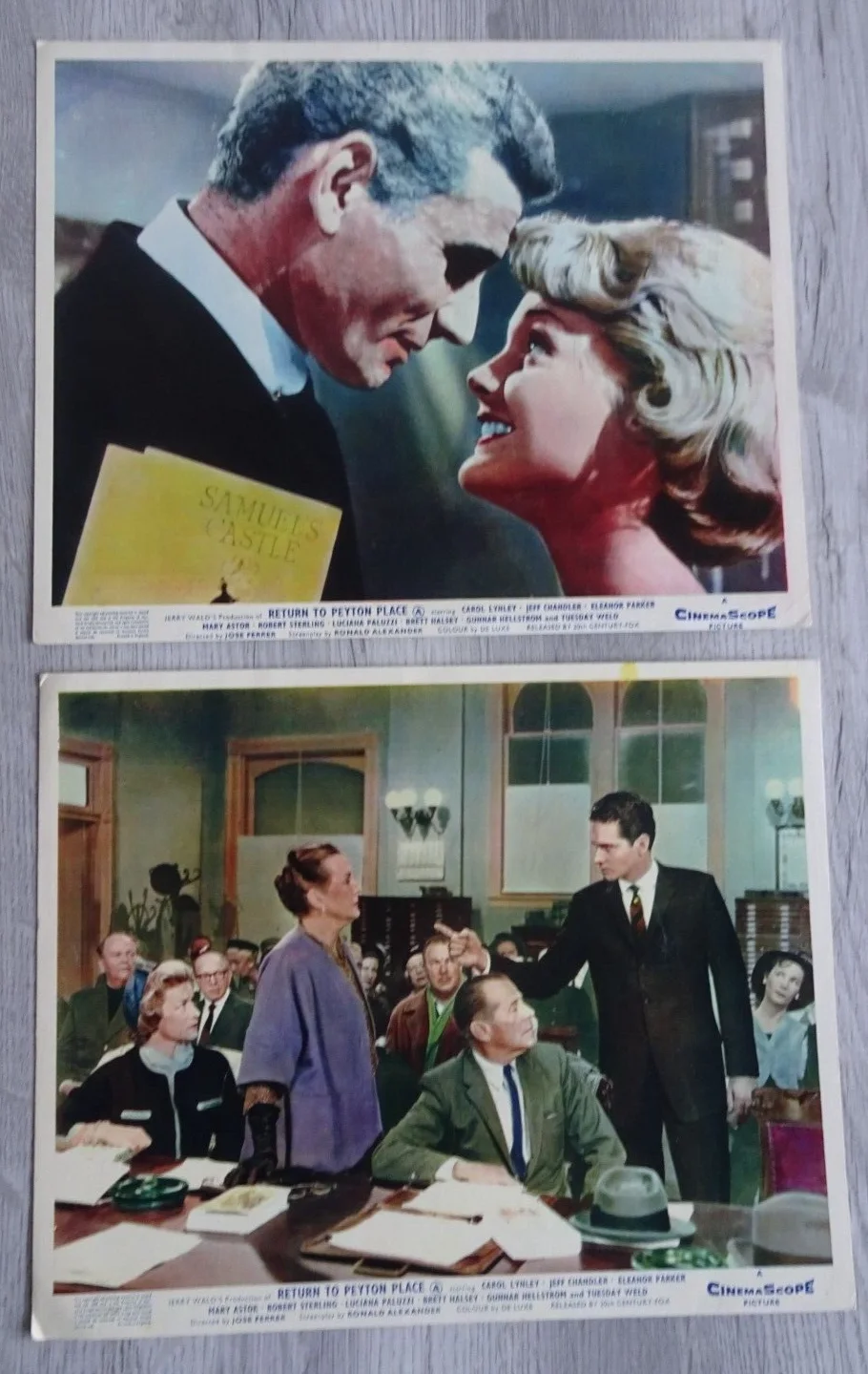 Return to Peyton Place Lobby Card x8 Carol Lynley Jeff Chandler 1961, изображение 5