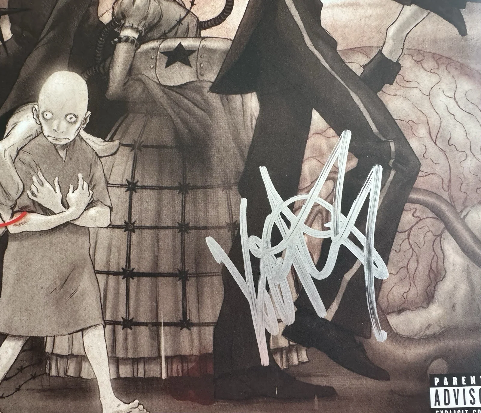 FRANK IERO SIGNED AUTOGRAPHED "THE BLACK PARADE" VINYL ALBUM LP +JSA COA., image 4