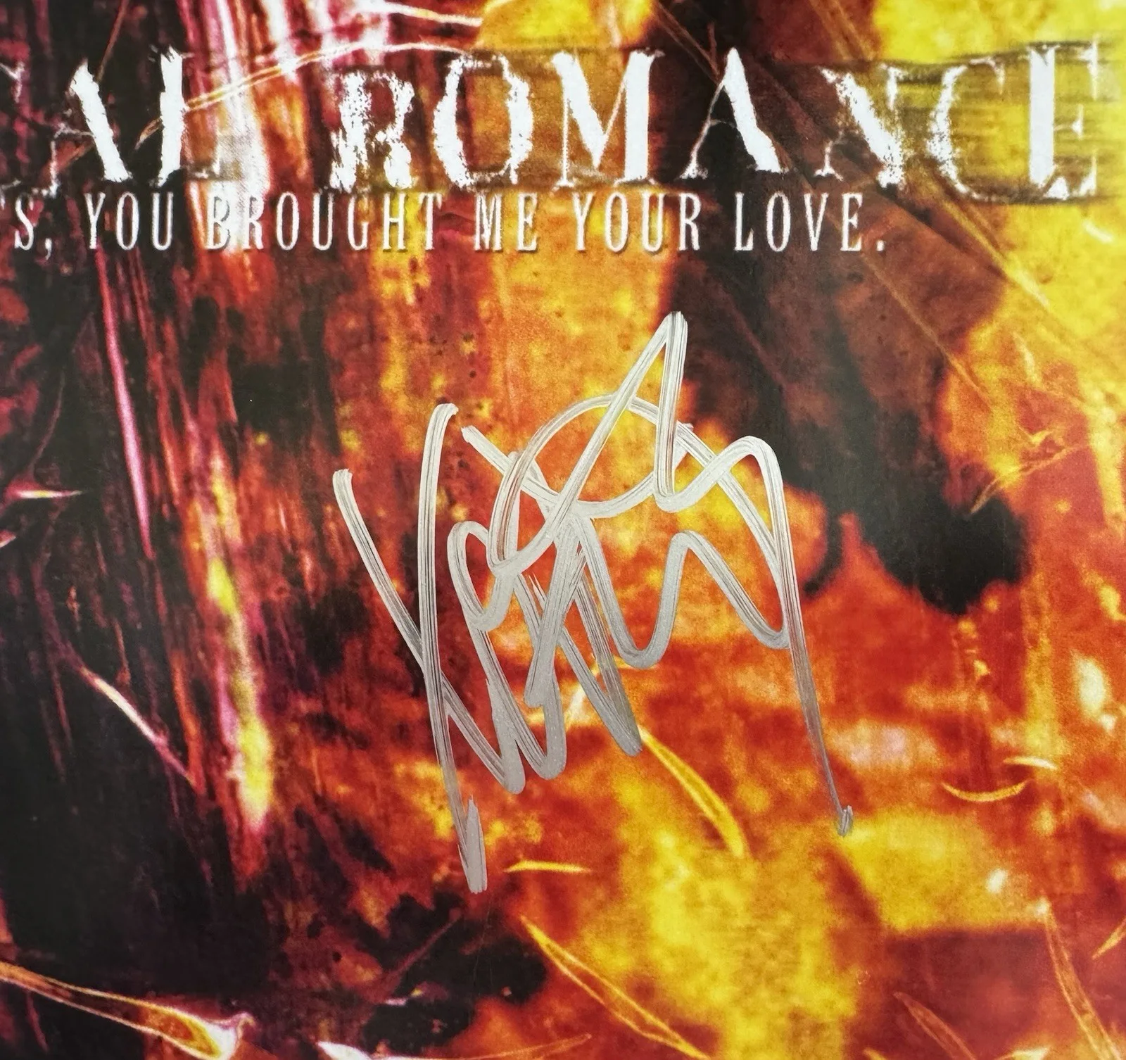 FRANK IERO SIGNED AUTOGRAPHED "I BROUGHT YOU MY BULLETS" VINYL ALBUM LP JSA COA, image 4