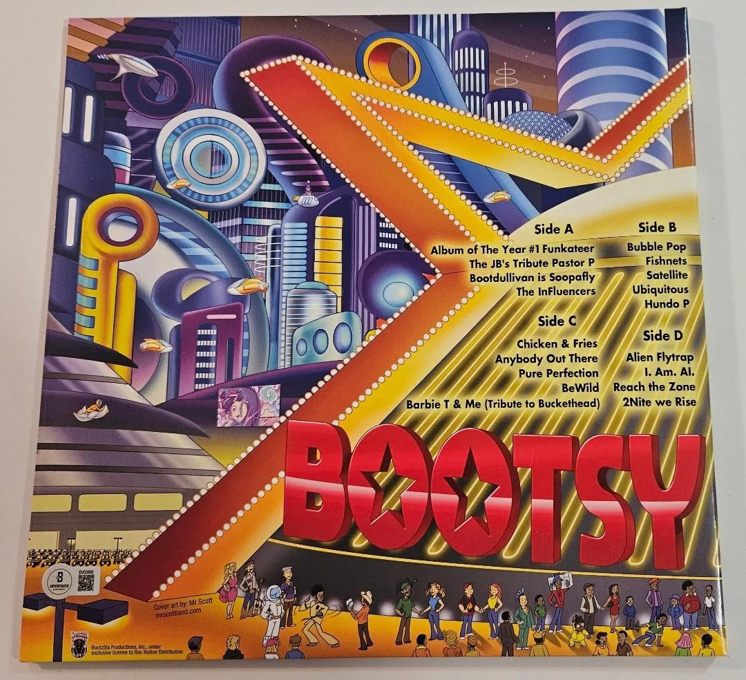 Bootsy Collins — BOOTSY COLLINS SIGNED RECORD ALBUM OF THE YEAR PARLIAMENT FUNKADELIC BAS BV03866, изображение 2