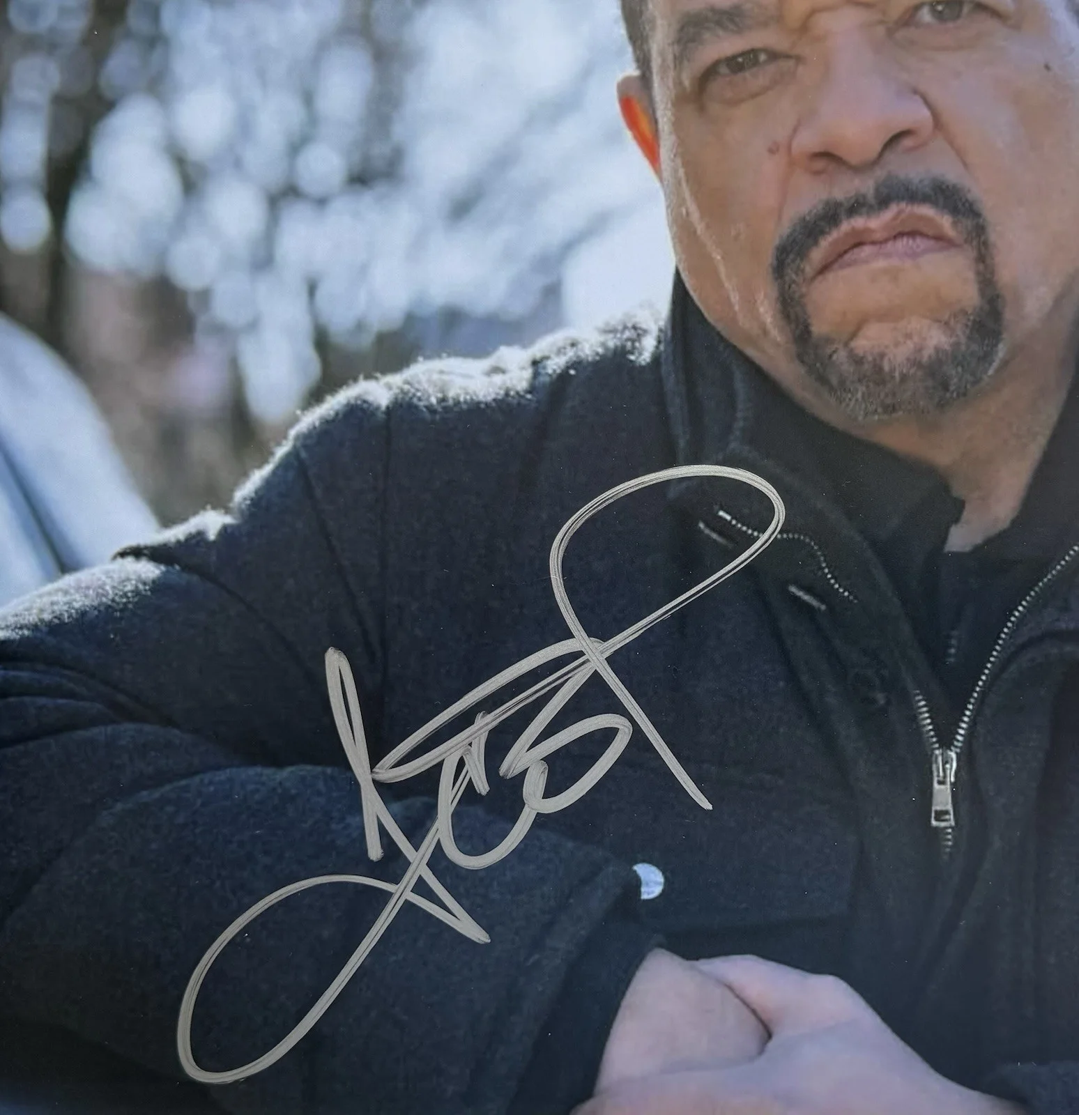 ICE-T — ICE-T HAND SIGNED AUTOGRAPH "LAW & ORDER: SVU" 11X14 PHOTO +JSA COA RAP LEGEND!, изображение 3
