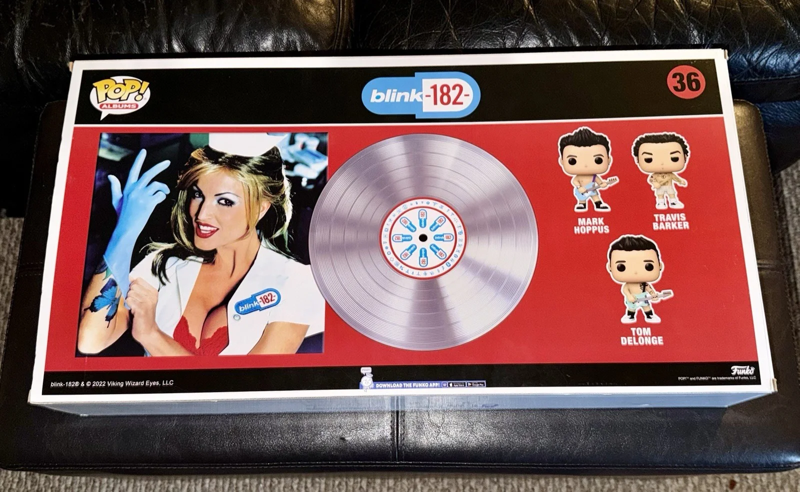 👀 Mark Hoppus SIGNED Blink-182 Enema of the State Funko Pop 3-Pack - New in box, image 5