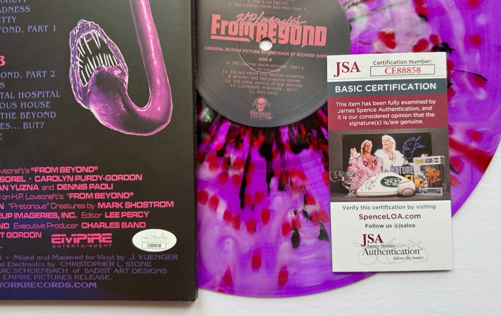 RICHARD BAND COMPOSER HAND SIGNED AUTOGRAPHED 'FROM BEYOND' VINYL ALBUM +JSA COA, image 5
