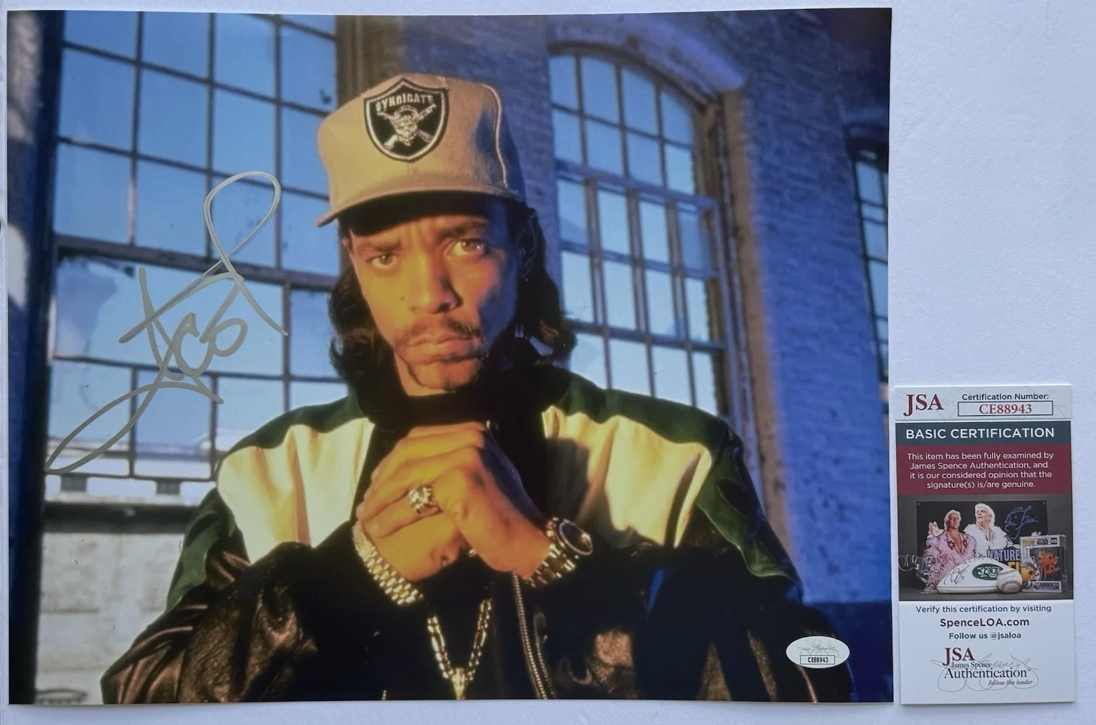 ICE-T HAND SIGNED AUTOGRAPH 11X14 PHOTO +JSA COA RAP LEGEND, image 2