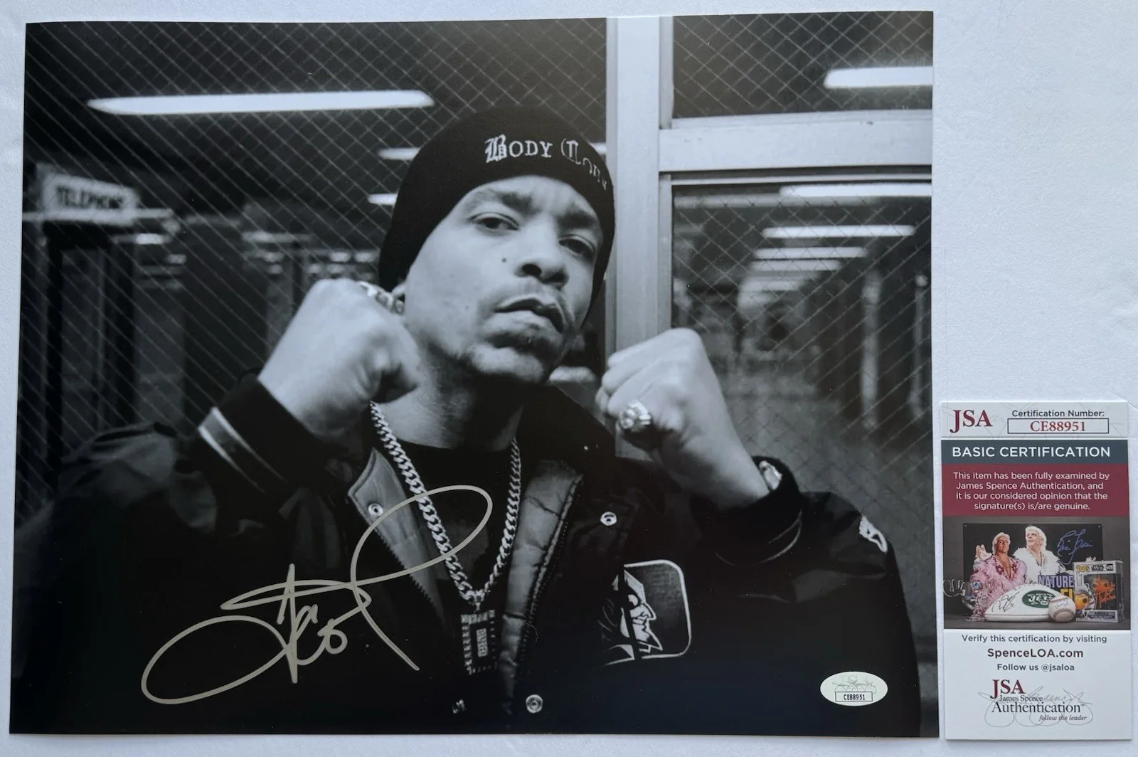 ICE-T — ICE-T HAND SIGNED AUTOGRAPH "LAW & ORDER: SVU" 11X14 PHOTO +JSA COA RAP LEGEND., image 2