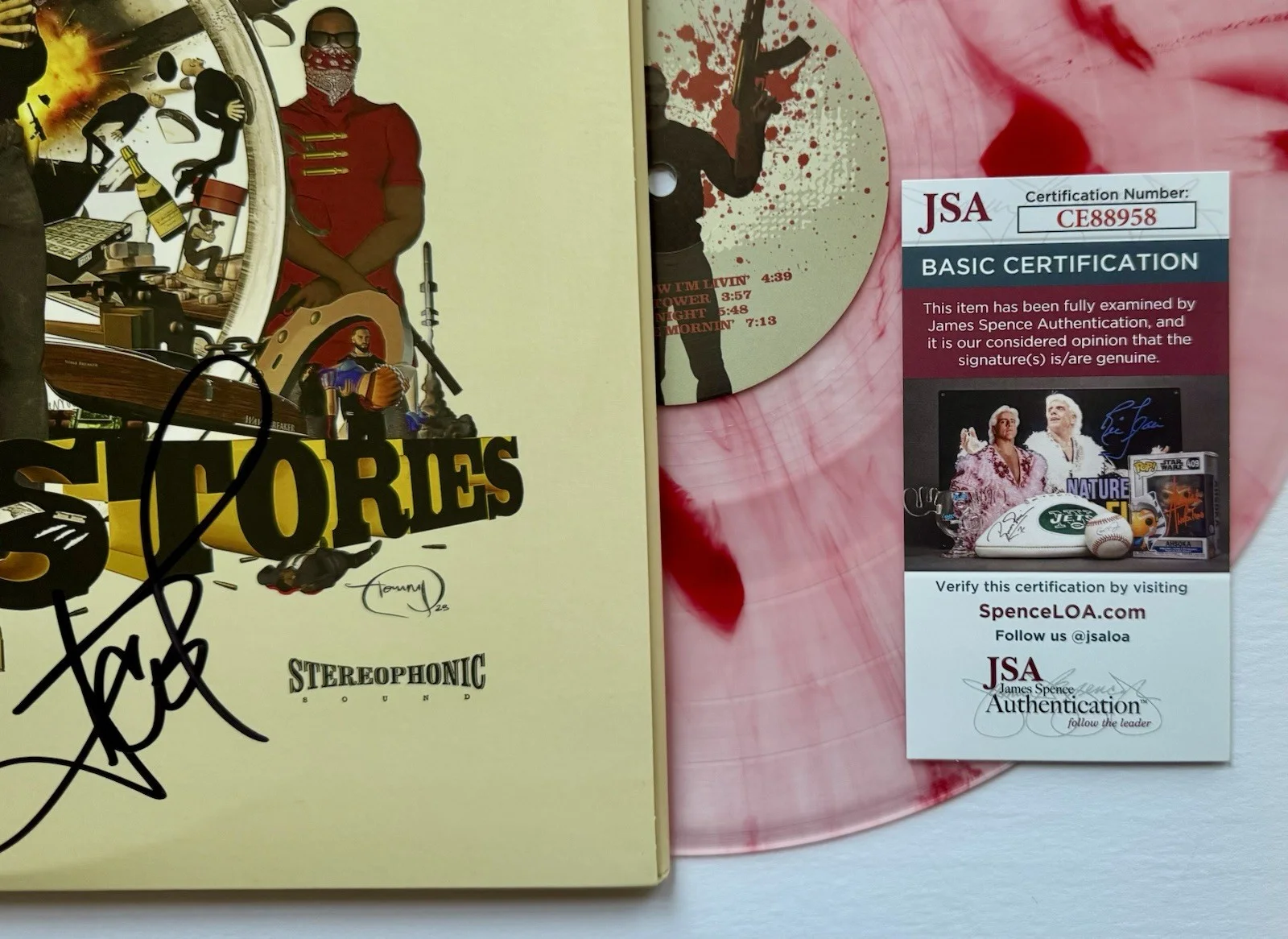 ICE-T HAND SIGNED AUTOGRAPHED "THE LEGEND OF ICE-T" VINYL ALBUM LP +JSA COA.., изображение 2