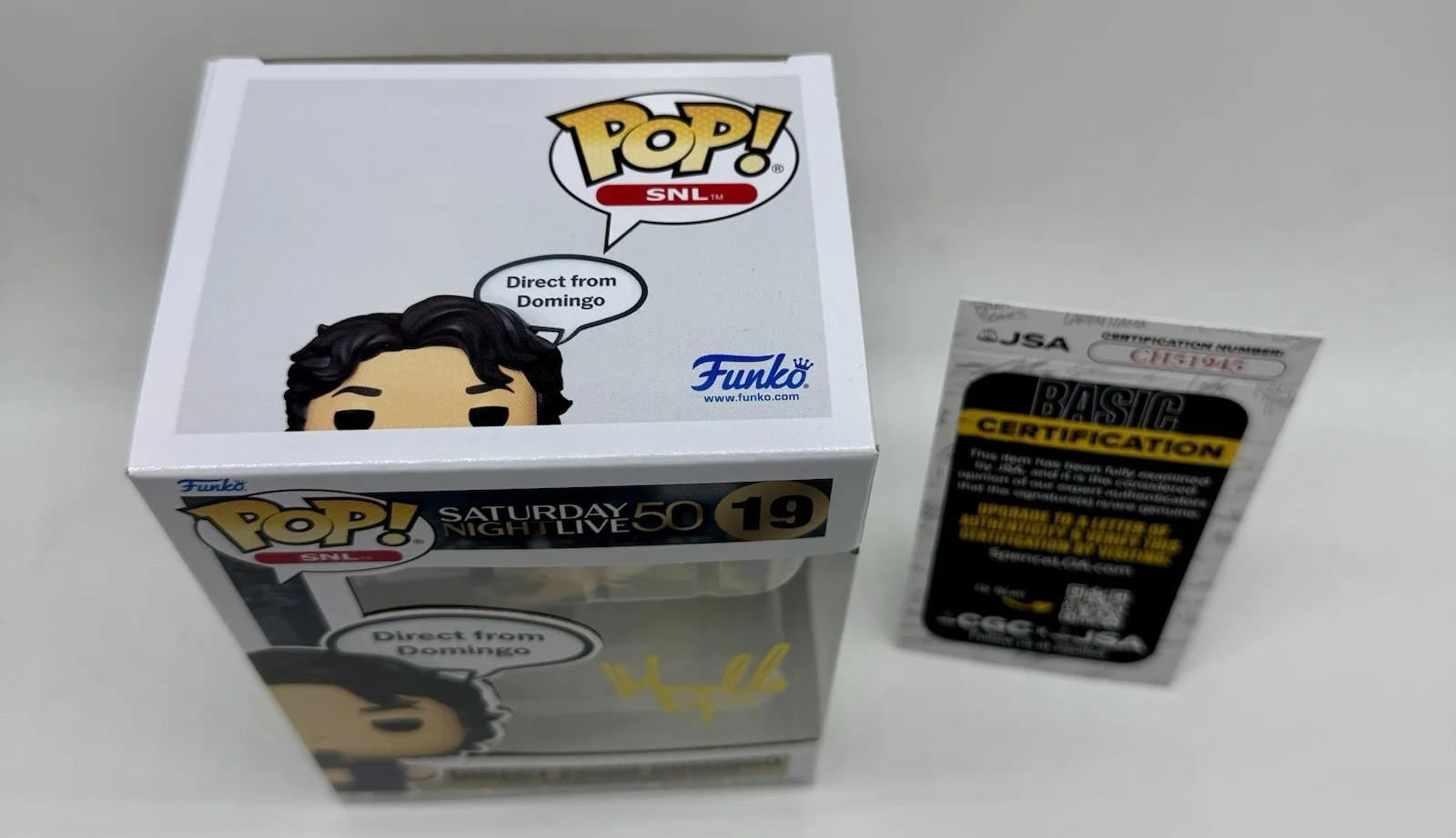 MARCELLO HERNANDEZ — MARCELLO HERNANDEZ HAND SIGNED AUTOGRAPH FUNKO POP +JSA COA SNL HAPPY GILMORE 2, изображение 2