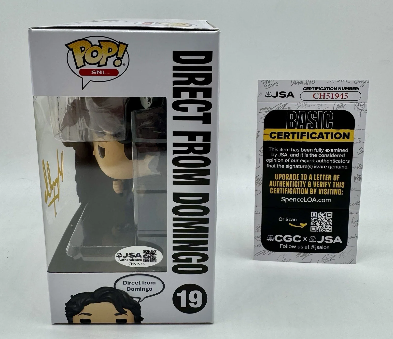 MARCELLO HERNANDEZ — MARCELLO HERNANDEZ HAND SIGNED AUTOGRAPH FUNKO POP +JSA COA SNL HAPPY GILMORE 2, изображение 3