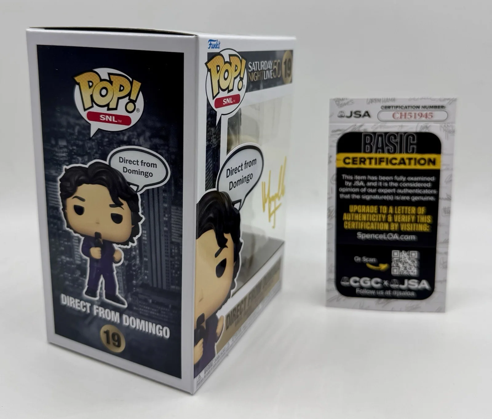 MARCELLO HERNANDEZ — MARCELLO HERNANDEZ HAND SIGNED AUTOGRAPH FUNKO POP +JSA COA SNL HAPPY GILMORE 2, изображение 5