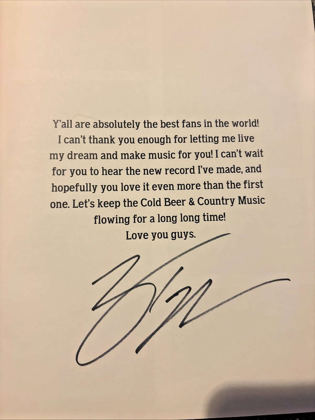 Zach Top cold beer /country music photo journal Vol. 1 Signed + Handkerchief, изображение 2