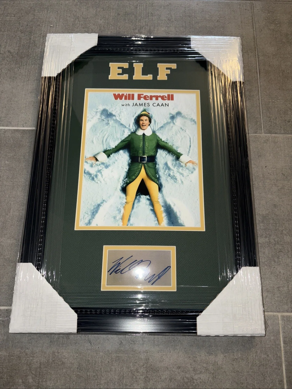 WILL FERRELL — WILL FERRELL Facsimile SIGNED Professionally Framed PHOTO ELF, image 2