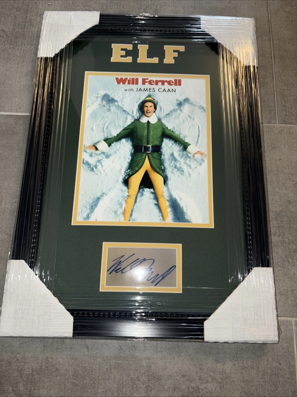 WILL FERRELL — WILL FERRELL Facsimile SIGNED Professionally Framed PHOTO ELF, image 3