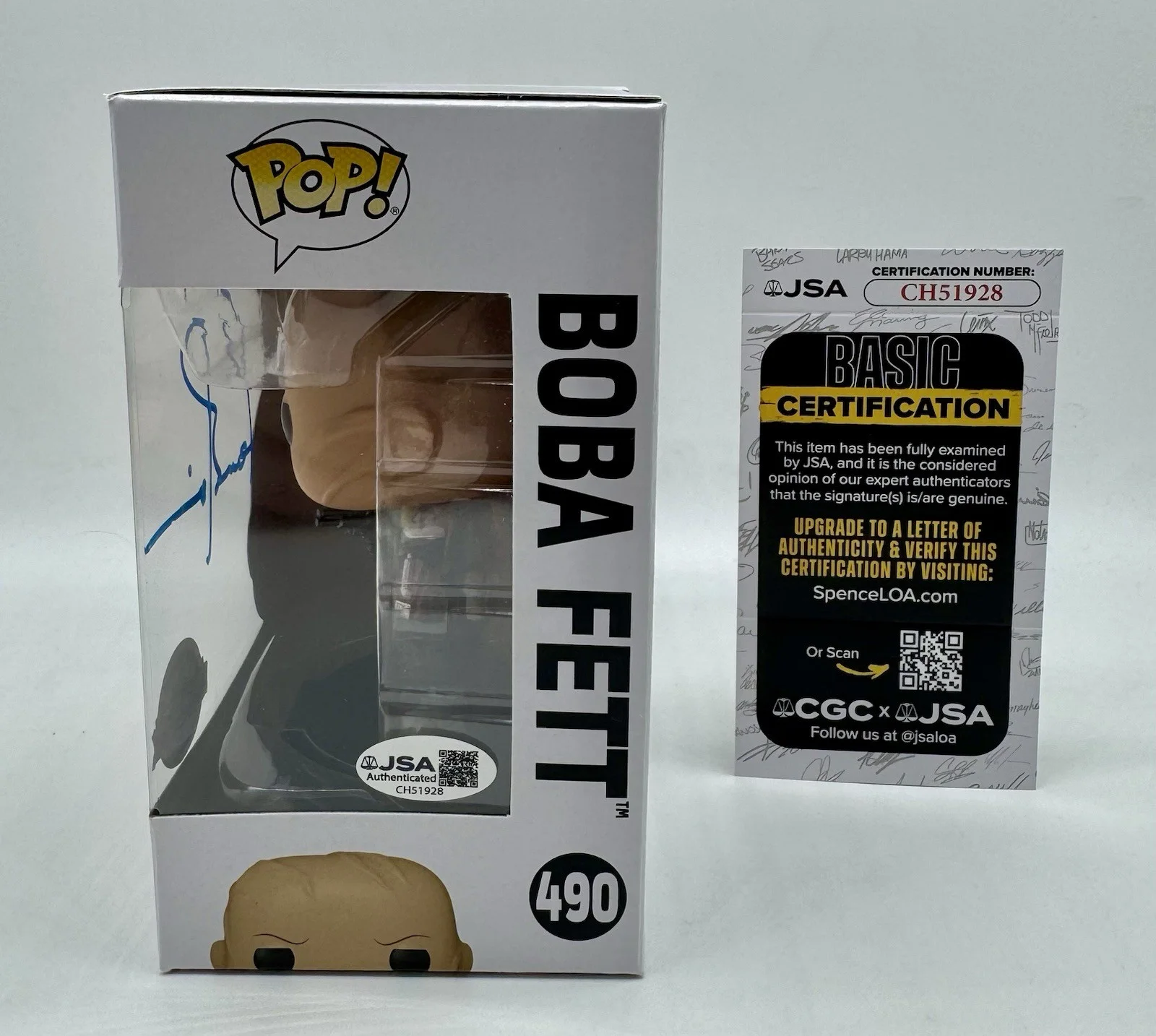 TEMUERA MORRISON — TEMUERA MORRISON SIGNED AUTOGRAPH BOBA FETT SPECIAL STAR WARS FUNKO POP +JSA COA, image 3