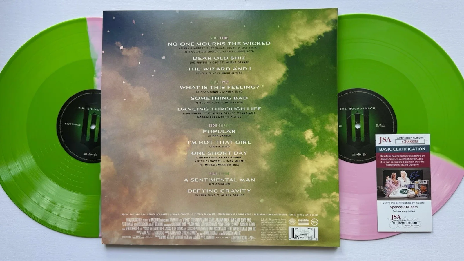 CYNTHIA ERIVO HAND SIGNED AUTOGRAPHED "WICKED" VINYL ALBUM LP +JSA COA GREEN PEN, изображение 5