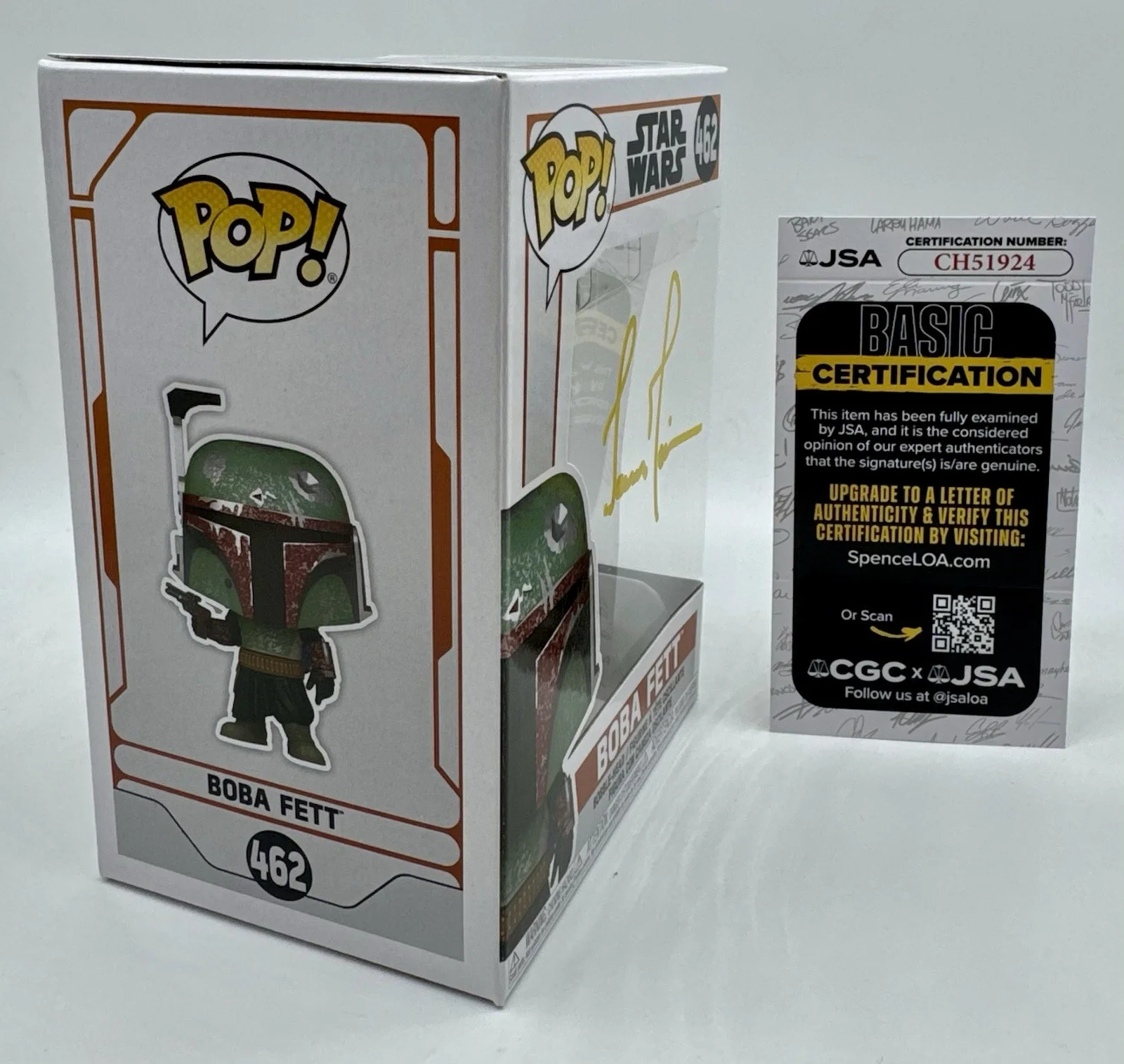 TEMUERA MORRISON — TEMUERA MORRISON SIGNED AUTOGRAPH BOBA FETT STAR WARS FUNKO POP WITH JSA COA., image 5