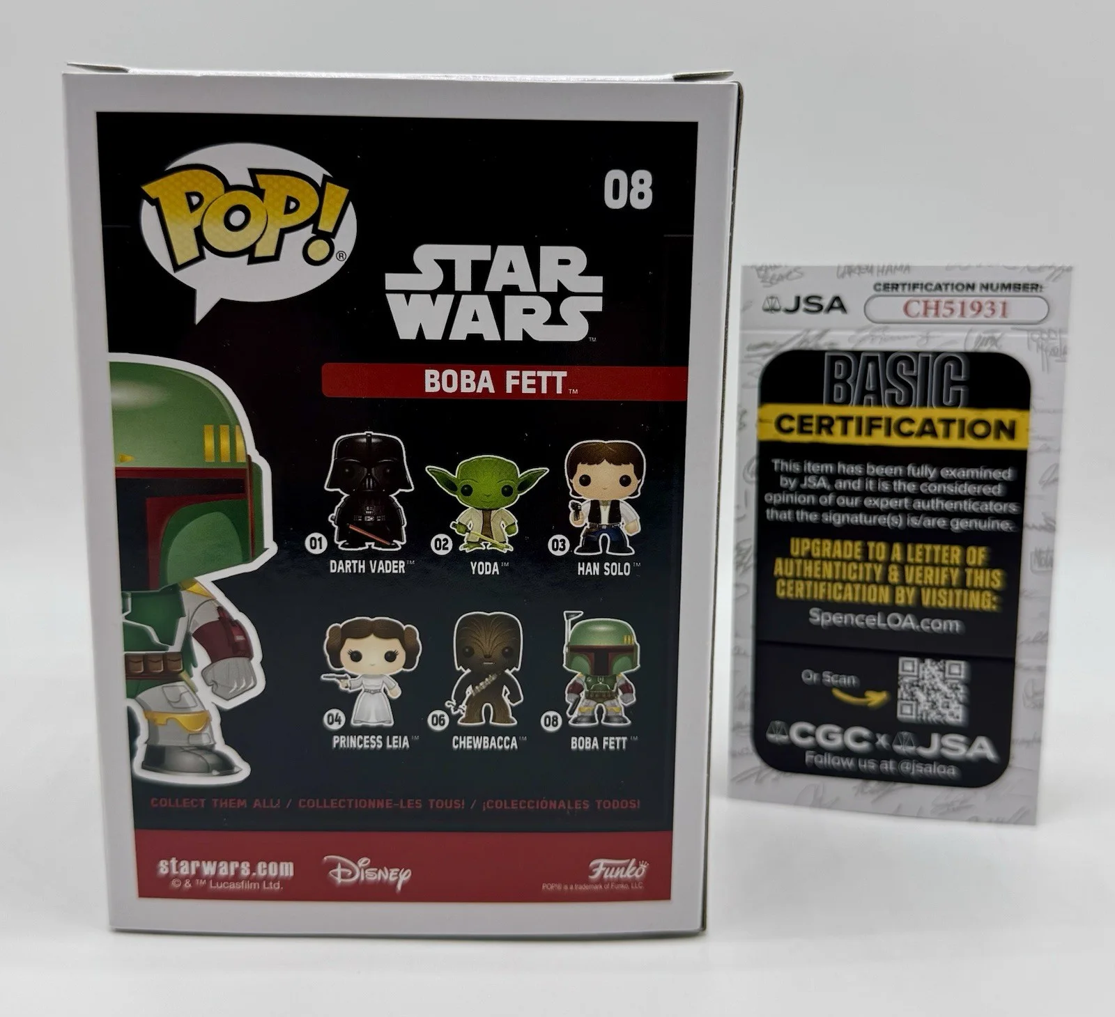 DANIEL LOGAN — DANIEL LOGAN HAND SIGNED AUTOGRAPH BOBA FETT STAR WARS FUNKO POP +JSA COA., изображение 4
