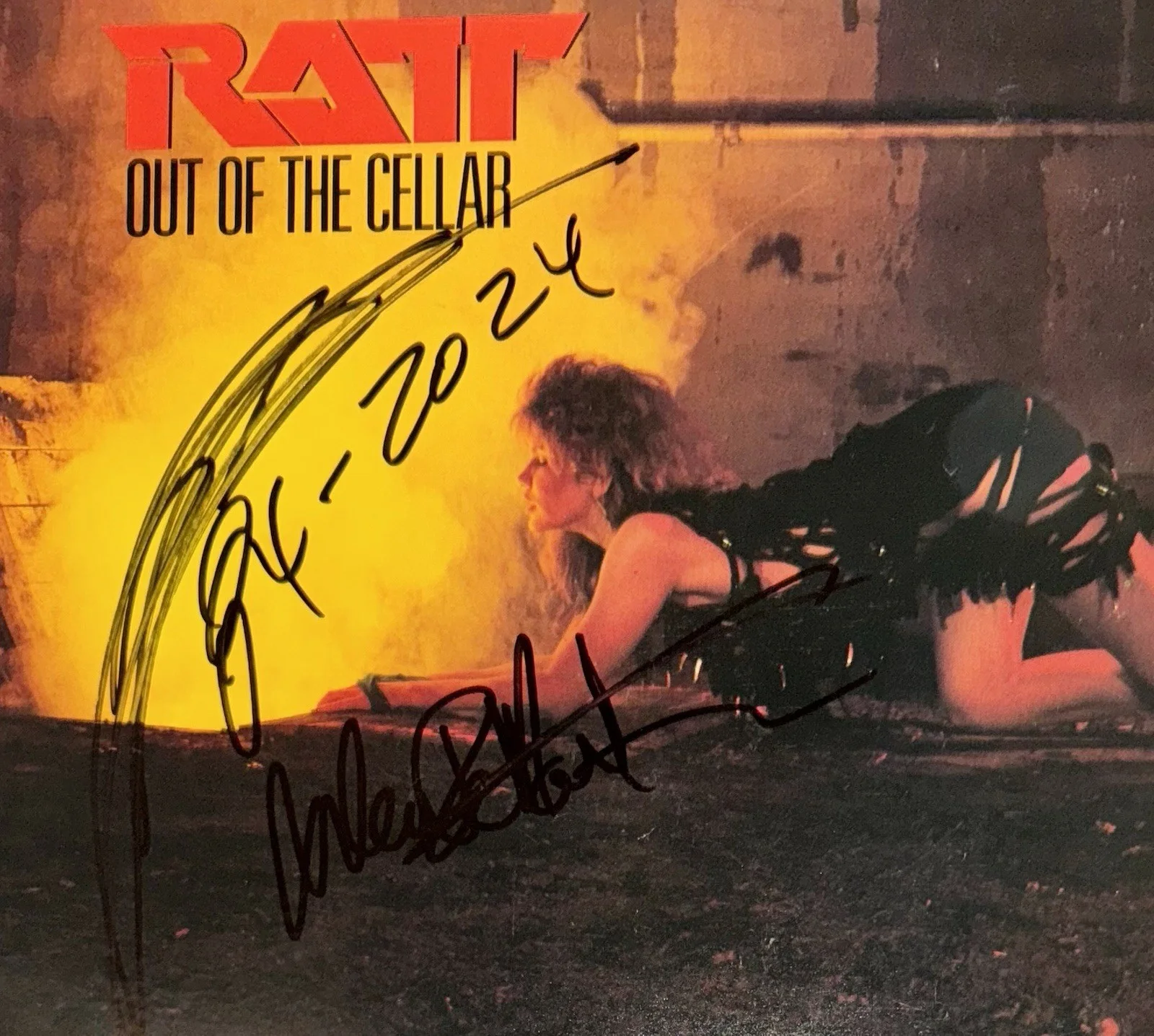 STEPHEN PEARCY & WARREN DIMARTINI RATT SIGNED AUTOGRAPH VINYL ALBUM +JSA COA., image 4
