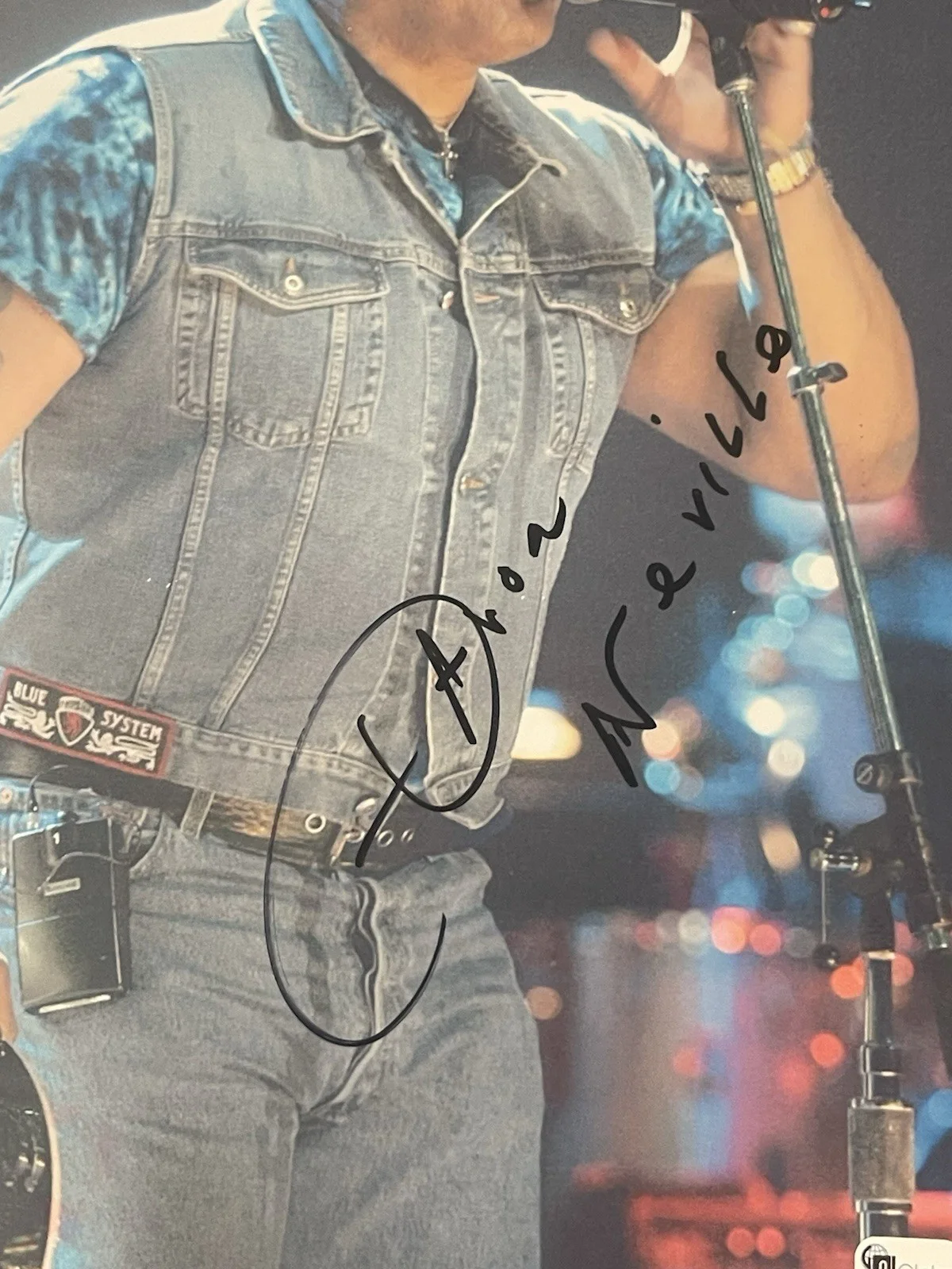 Aaron Neville *THE NEVILLE BROTHERS* Signed 8x10 Photo Global Authentic Coa, изображение 2
