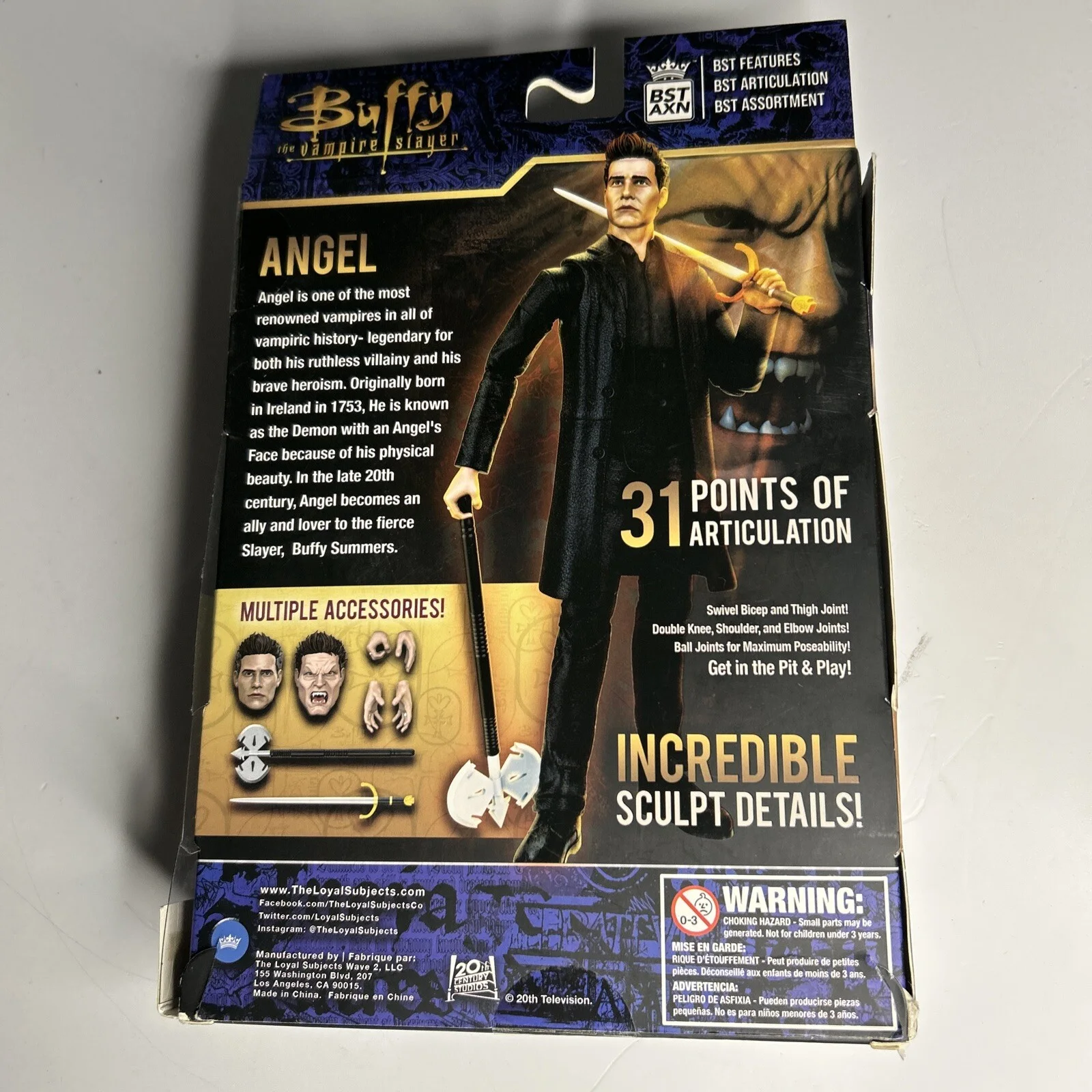 David Boreanaz — Signed DAVID BOREANAZ Angel Bst Axn Action Figure Buffy The Vampire Slayer BTVS, image 4