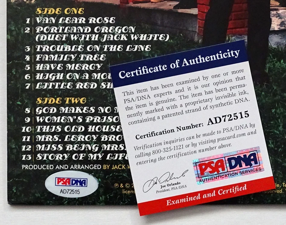 LORETTA LYNN Signed VAN LEAR ROSE Autograph Album PSA/DNA COA Jack White Stripes, image 5