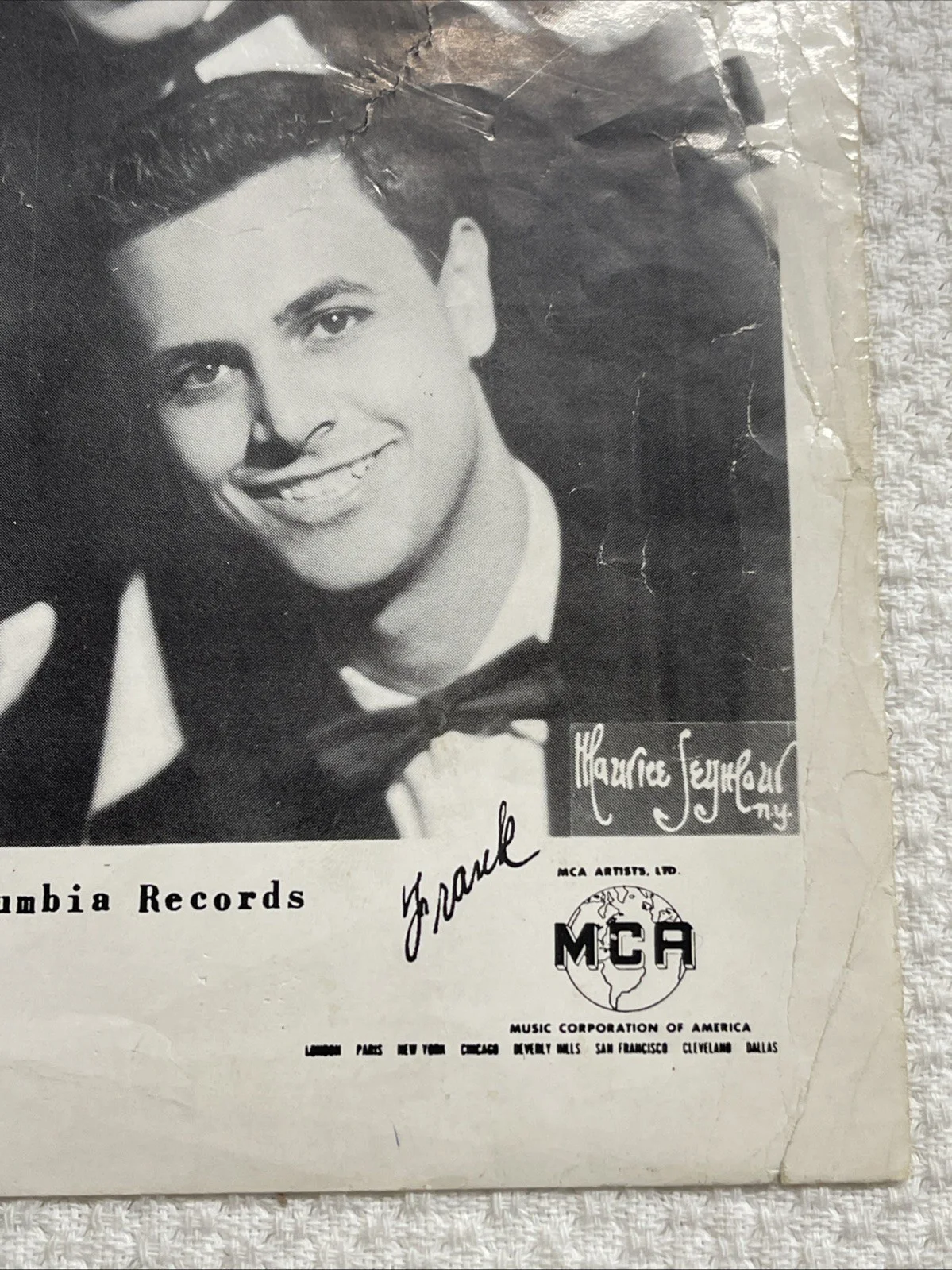 50’s “The Four Voices” Signed Autographed Photo Columbia Records Hit Lovely One￼, изображение 4