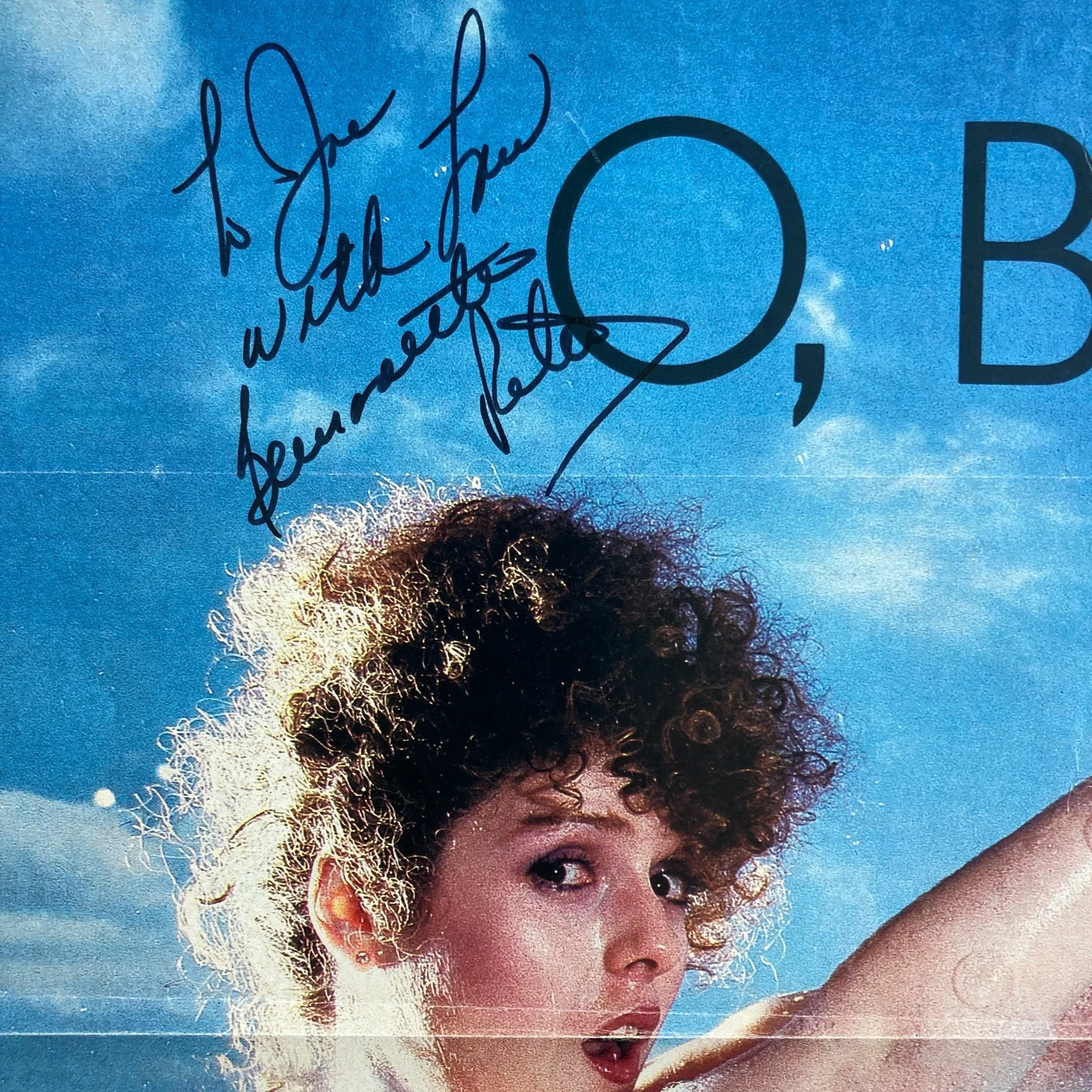 Bernadette Peters — Bernadette Peters Signed / Inscribed Large magazine page cut Out / Folded lines, image 2
