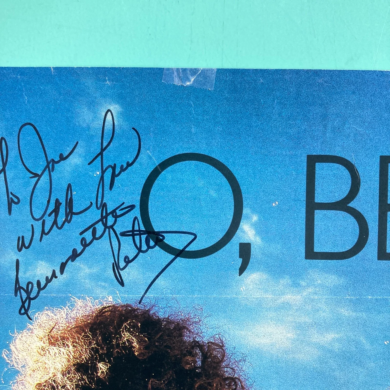 Bernadette Peters — Bernadette Peters Signed / Inscribed Large magazine page cut Out / Folded lines, image 3