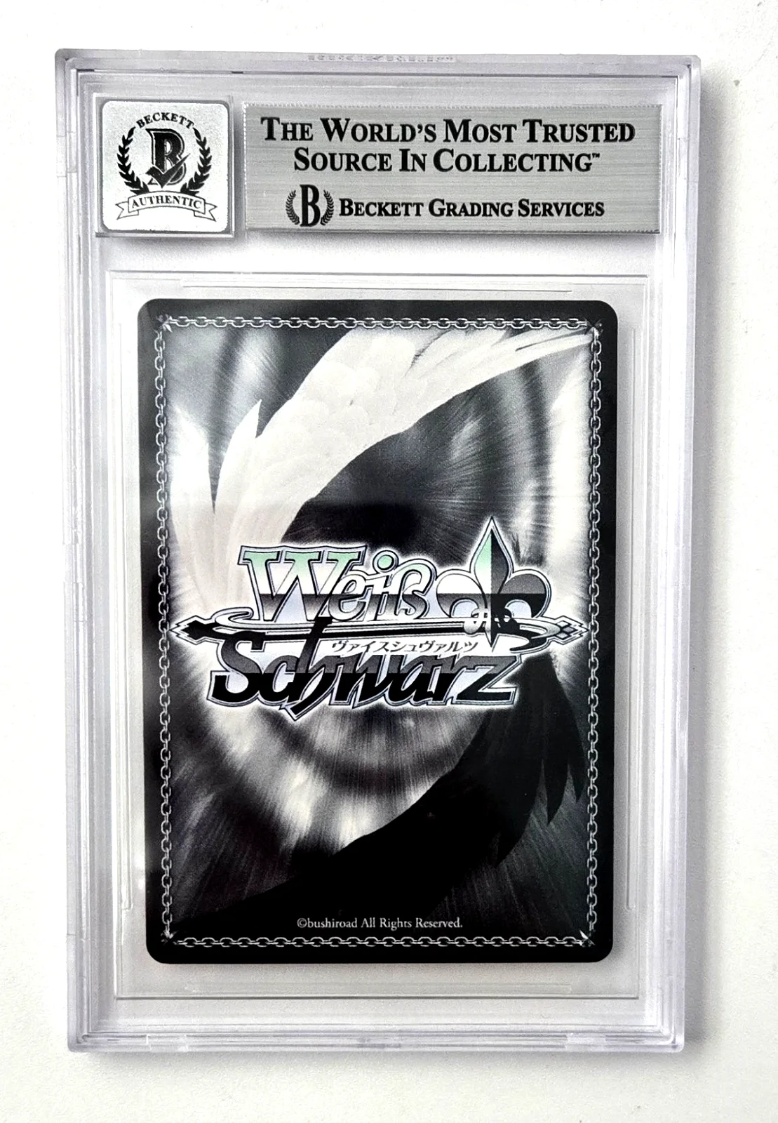 Jad Saxton — Bofuri Signed Card Jad Saxton Sally I Dont Want Slab Beckett 10 Weiss Schwarz 98, изображение 2