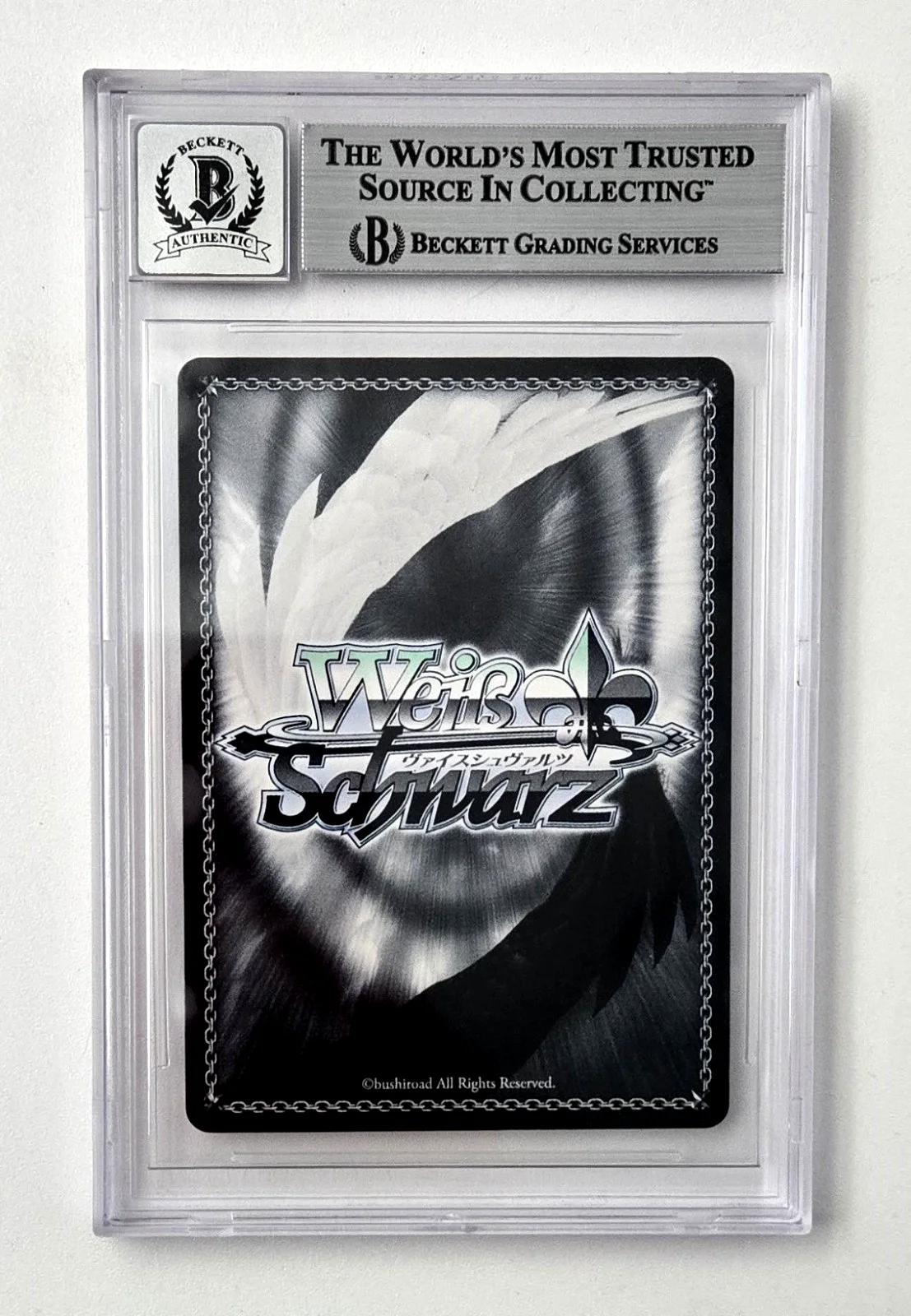 Jad Saxton — Bofuri Signed Card Jad Saxton Sally I Dont Want Slab Beckett 10 Weiss Schwarz 73, изображение 2