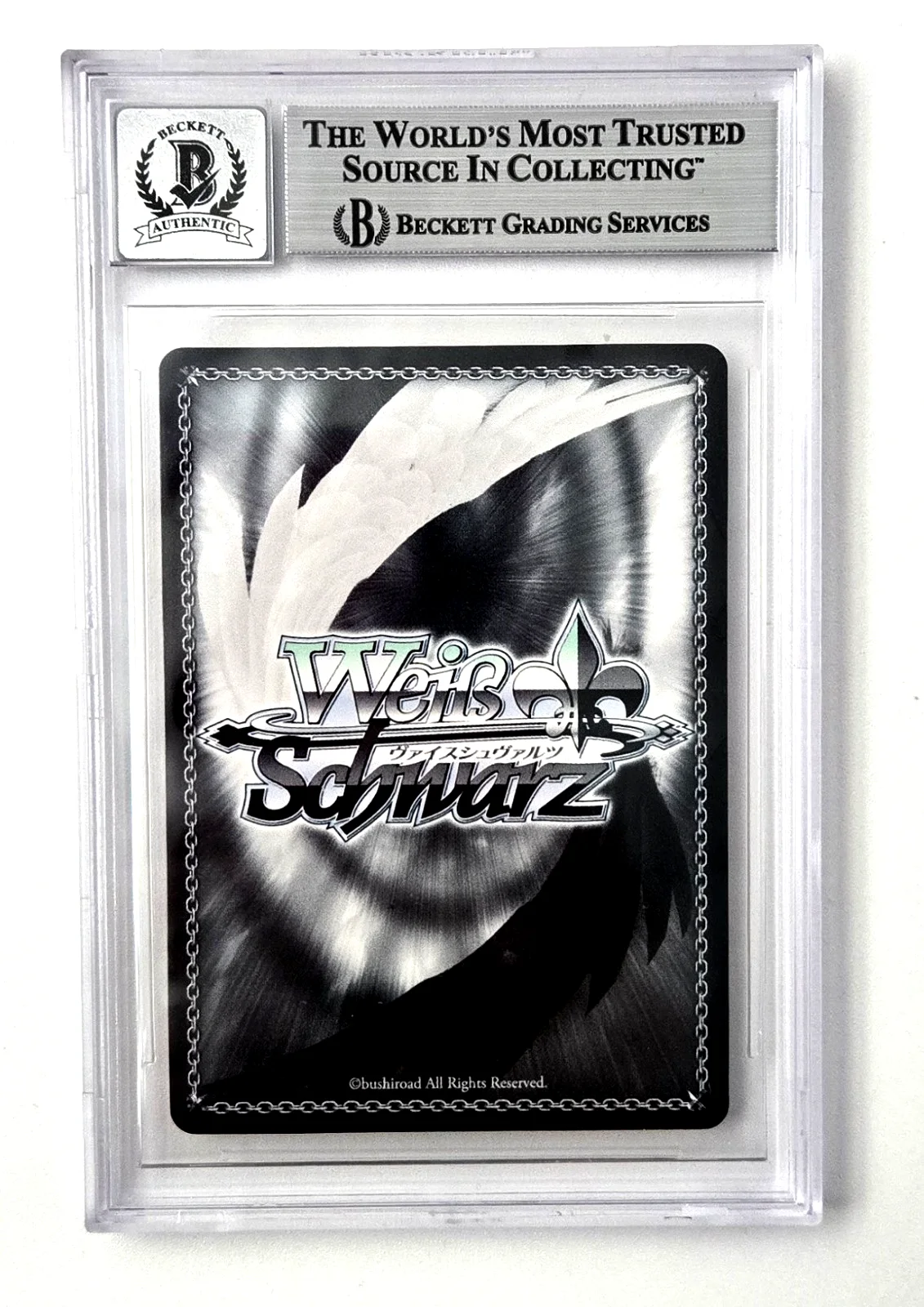 Jad Saxton — Bofuri Signed Card Jad Saxton Sally I Dont Want Slab Beckett 10 Weiss Schwarz 00, изображение 2