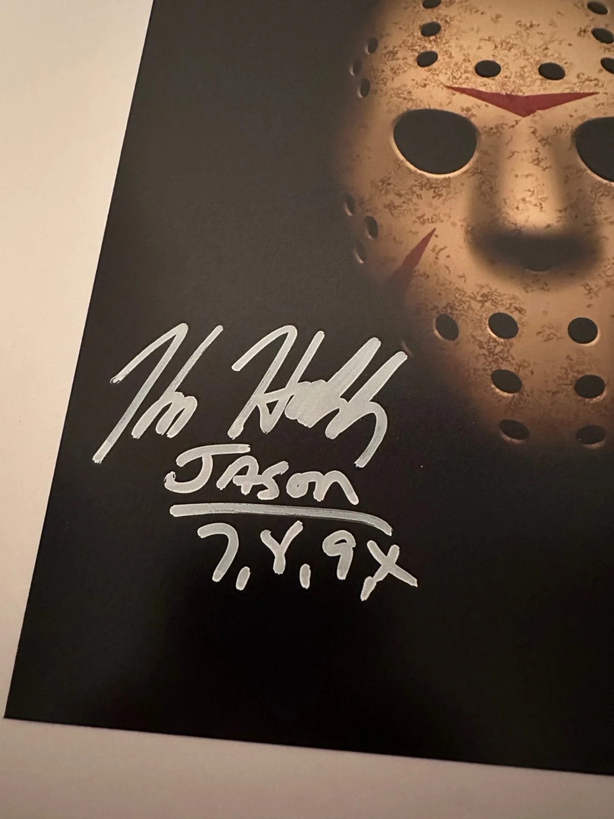 Kane Hodder — KANE HODDER SIGNED JASON VOORHEES FRIDAY THE 13TH 8X10" PHOTO MAS COA #JN015972, изображение 2