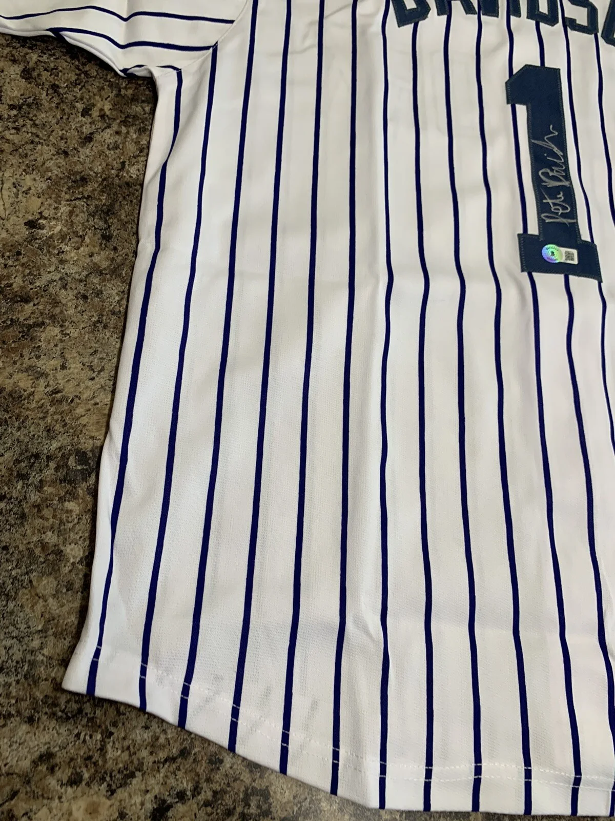 Pete Davidson / Saturday Night Live — Pete Davidson Signed New York Yankees Jersey SNL Beckett Certified 🔥 Rare, image 5