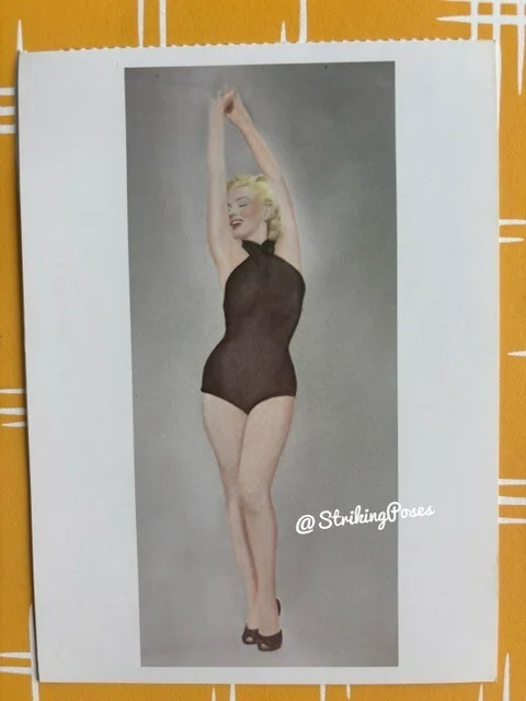 1990 large Postcards- Marilyn Monroe 1950s pin up actress (Pomegranate) N25, image 2