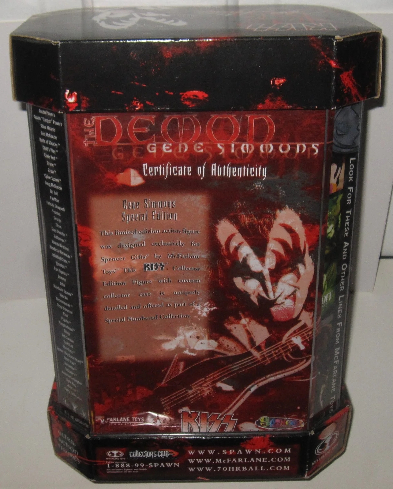 GENE SIMMONS SIGNED KISS ACTION FIGURE SPECIAL EDITION THE DEMON MCFARLANE JSA, изображение 5