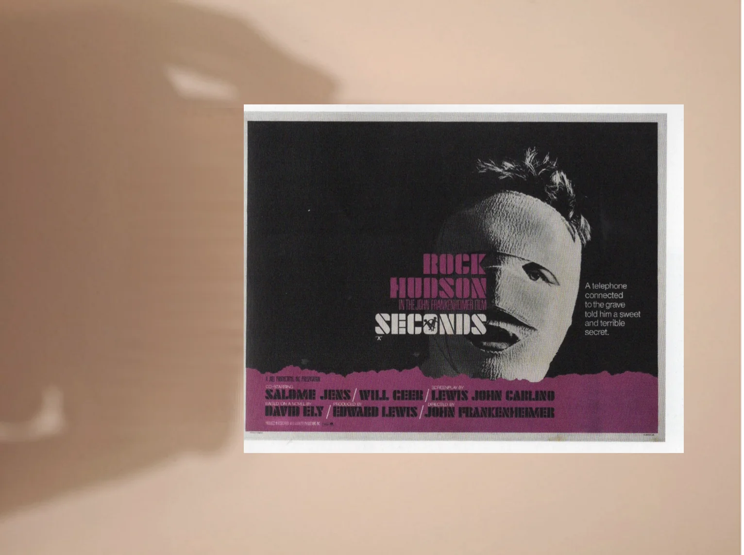 "Seconds" 1966 Film UK Quad Sheet Poster Modern Art Postcard, image 4