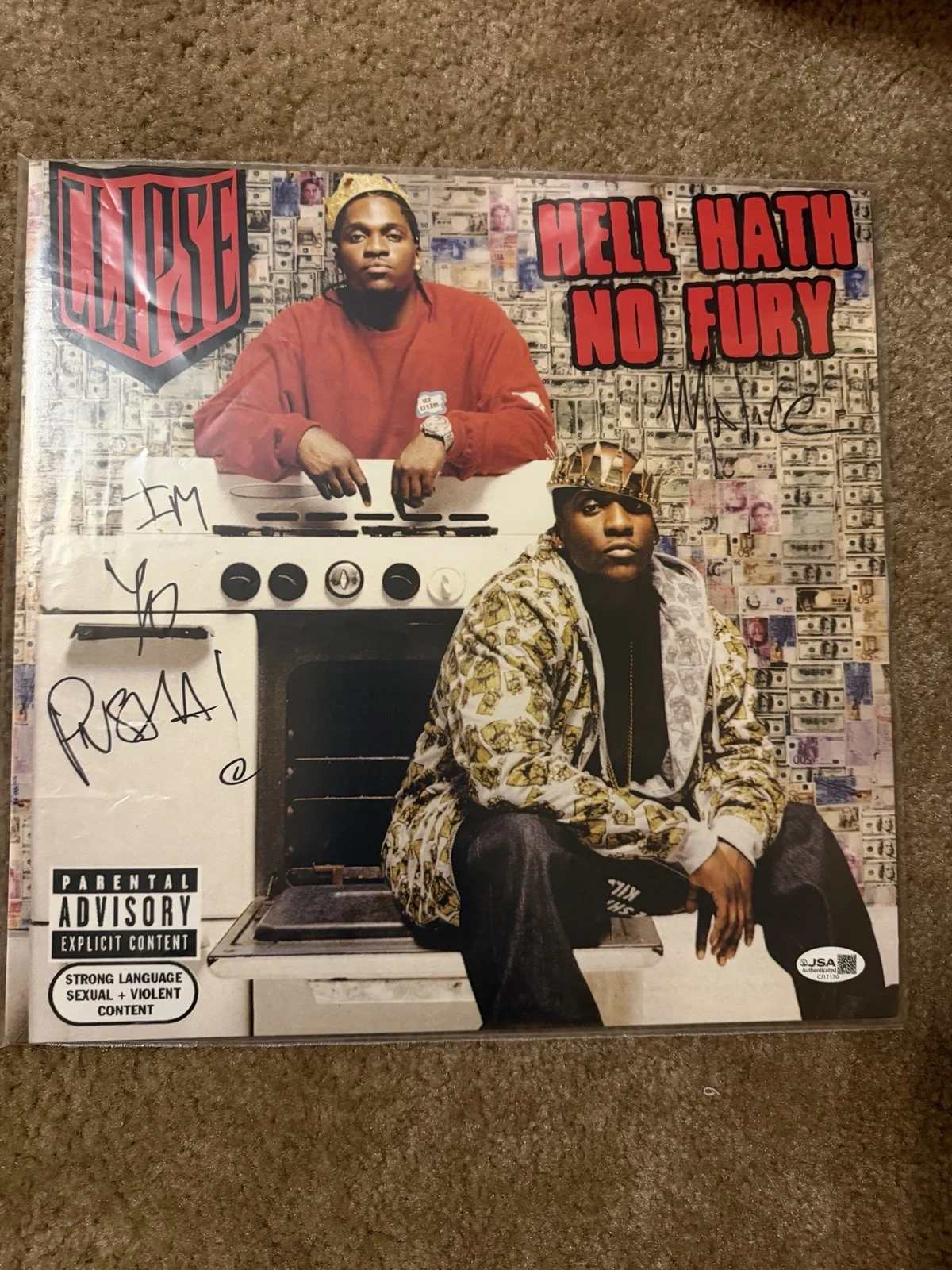 JSA Authenticated Clipse Autographed Hell Hath No Fury Vinyl, image 2