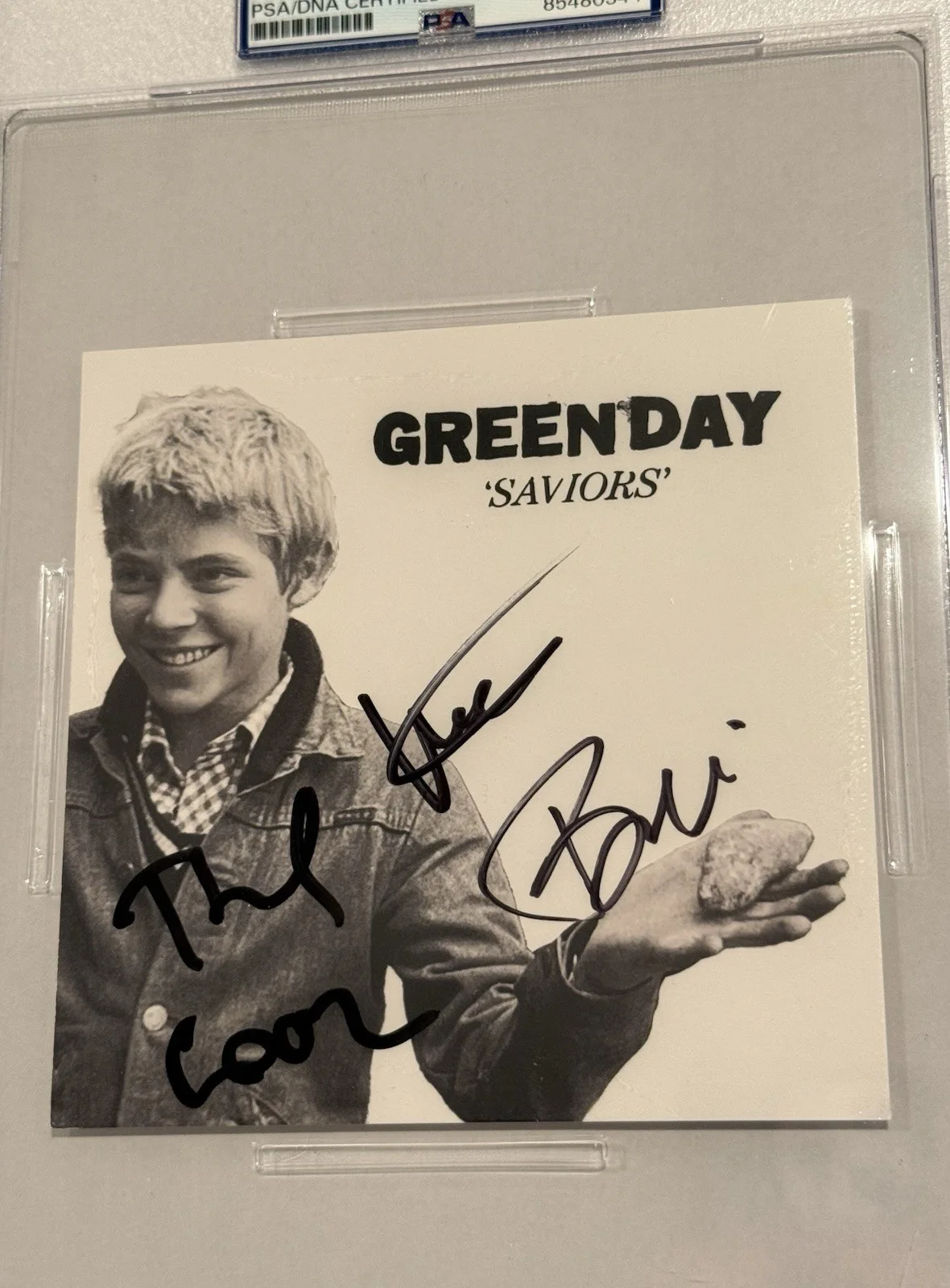 Green Day Signed Saviors CD Insert PSA Authentic Autograph Billie Joe Dirnt Tre, image 2