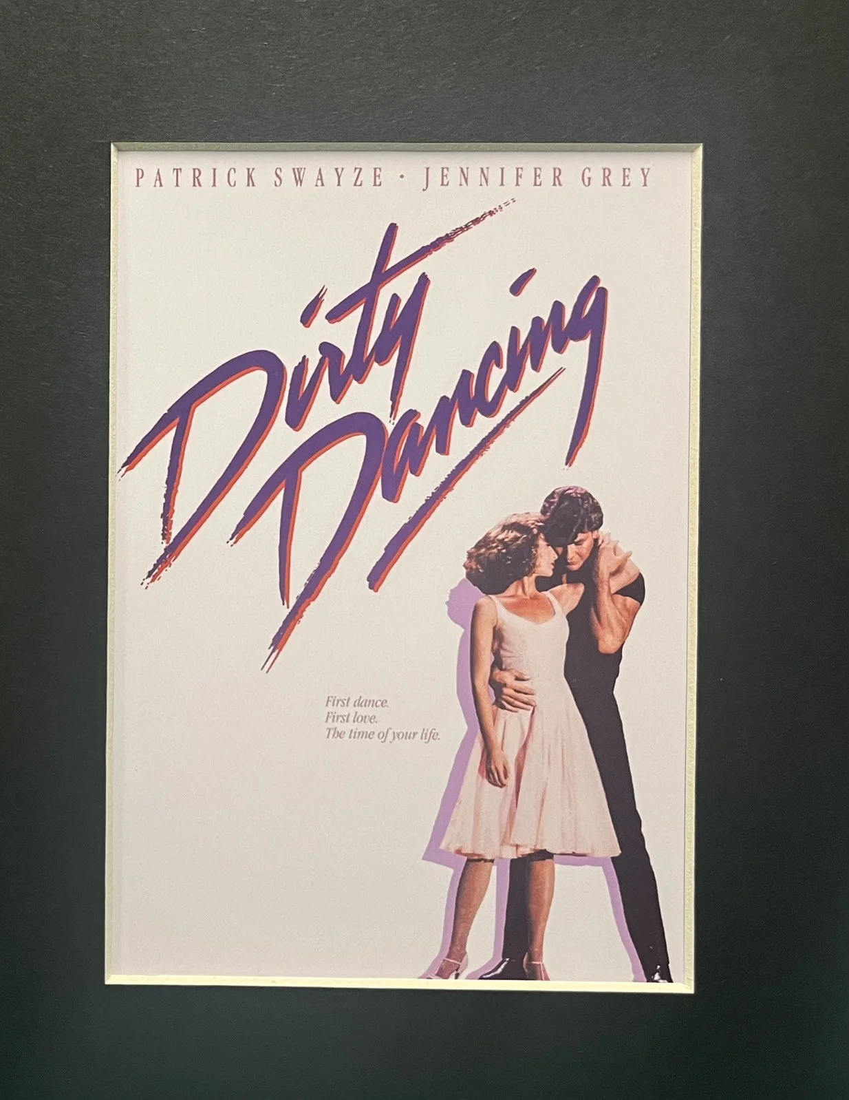 DIRTY DANCING . . Patrick Swayze. . 35mm Film Cell MOUNTED DISPLAY, image 2