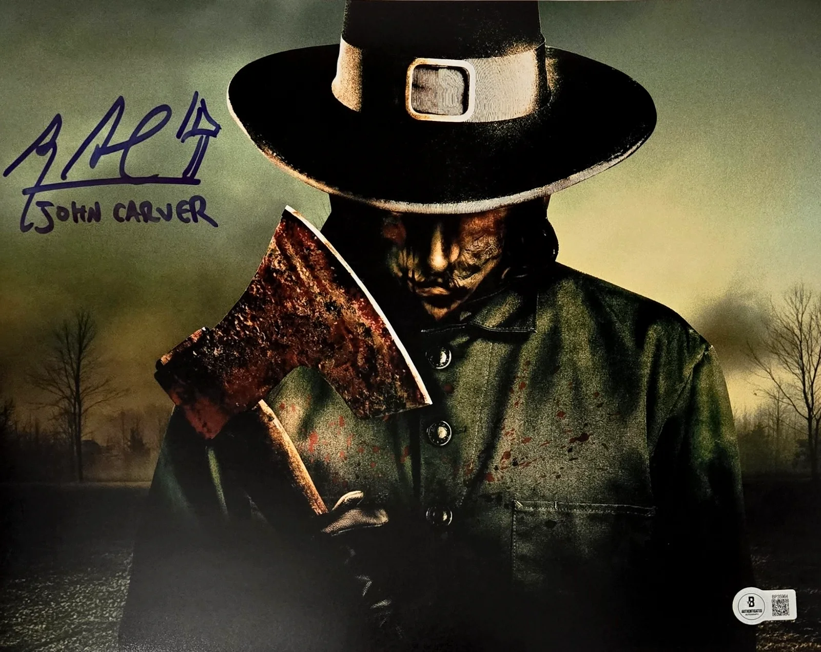 Alex Armbruster — Alex Armbruster Signed Photo John Carver Thanksgiving Autograph Beckett COA 64