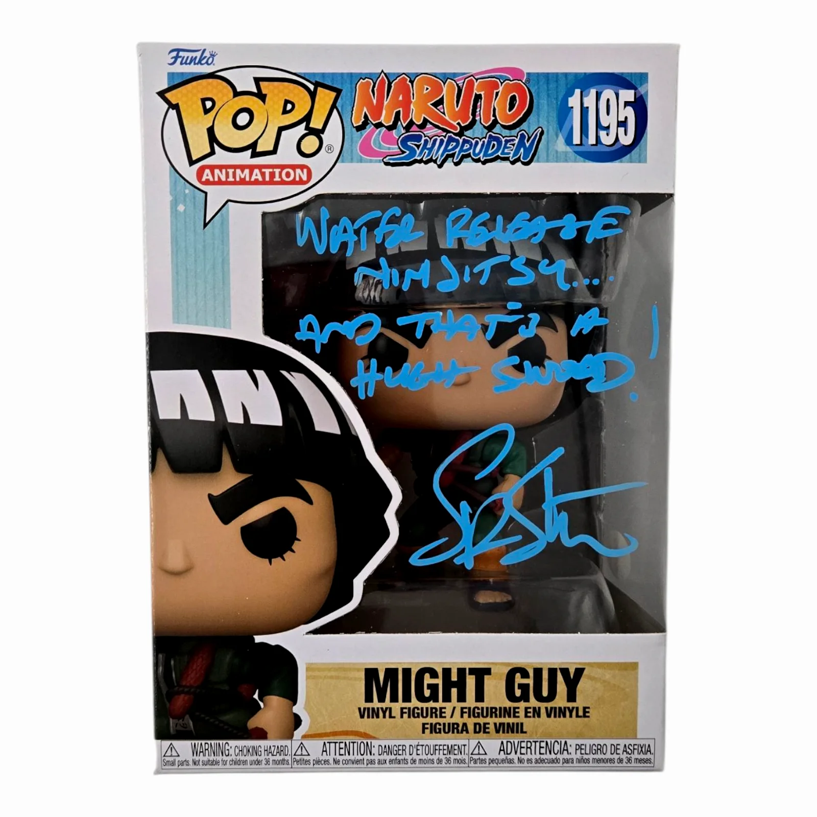 Skip Stellrecht — Skip Stellrecht Signed Signed Funko Pop Naruto Might Guy Autograph JSA COA 093