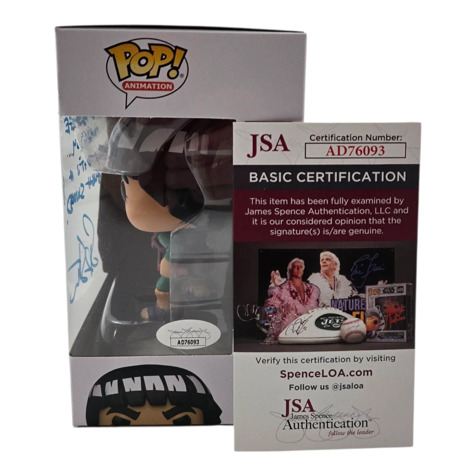 Skip Stellrecht — Skip Stellrecht Signed Signed Funko Pop Naruto Might Guy Autograph JSA COA 093, изображение 2