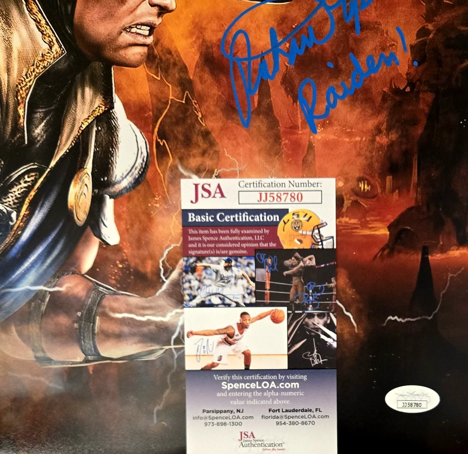 Richard Epcar — Richard Epcar Signed Photo Raiden Mortal Kombat Autograph Gaming 11x14 JSA COA 0, image 2