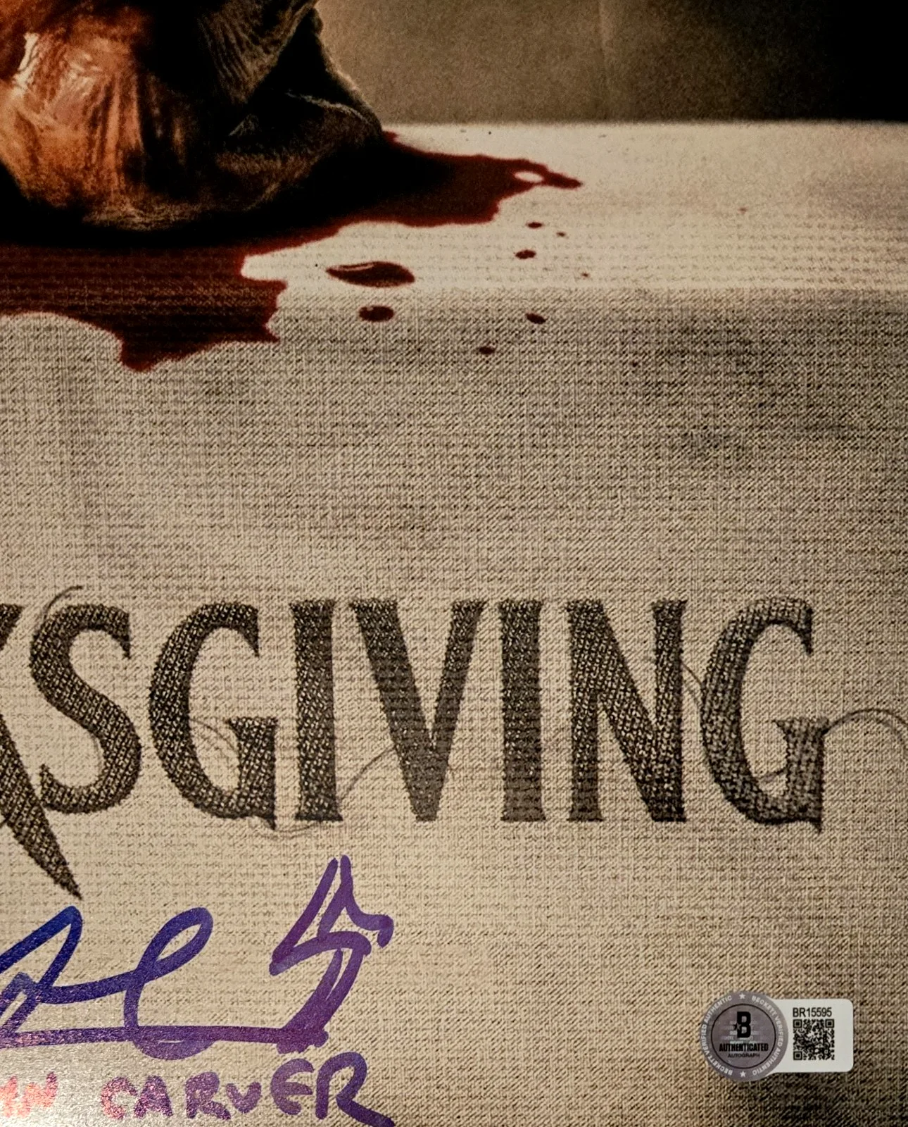 Alex Armbruster — Thanksgiving Signed Photo John Carver Alex Armbruster Autograph 11x17 Beckett 95, изображение 2