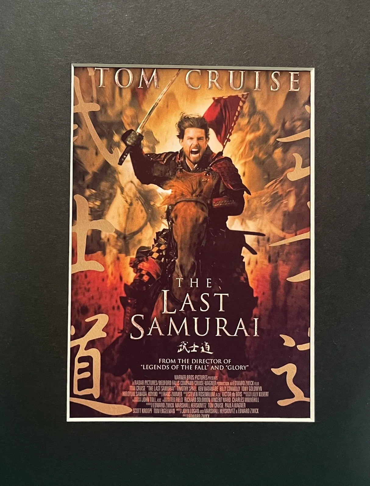 THE LAST SAMURAI. . Tom Cruise . 35mm Film Cell MOUNTED DISPLAY, image 2