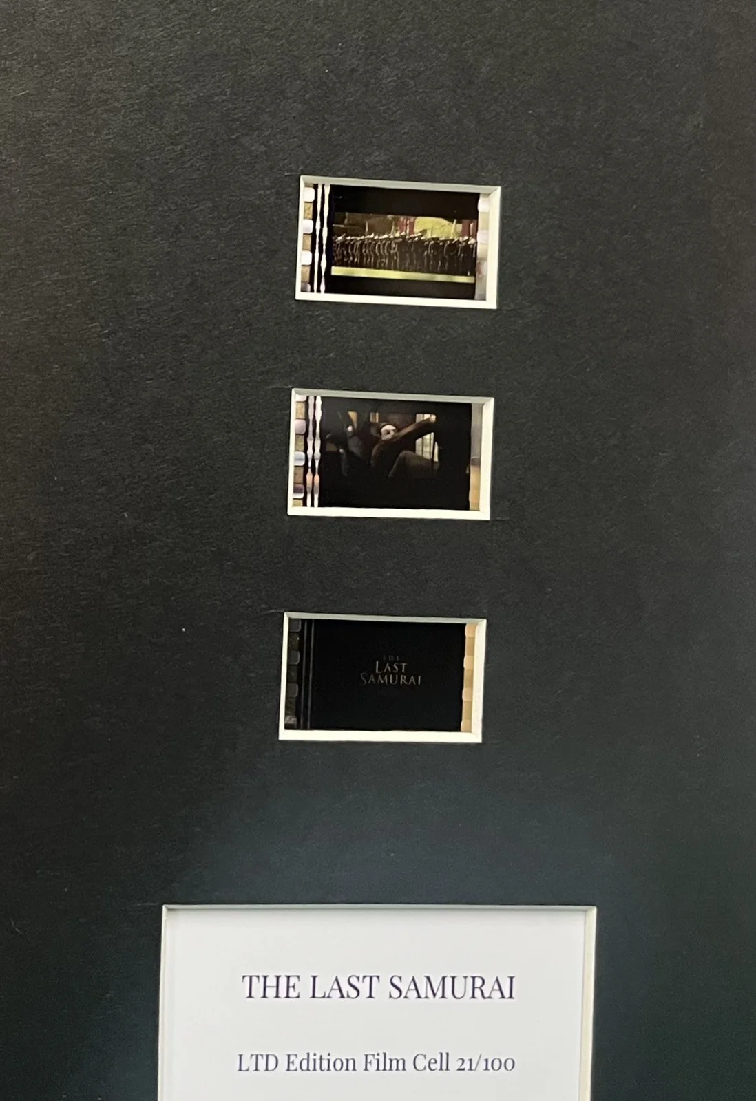 THE LAST SAMURAI. . Tom Cruise . 35mm Film Cell MOUNTED DISPLAY, image 3