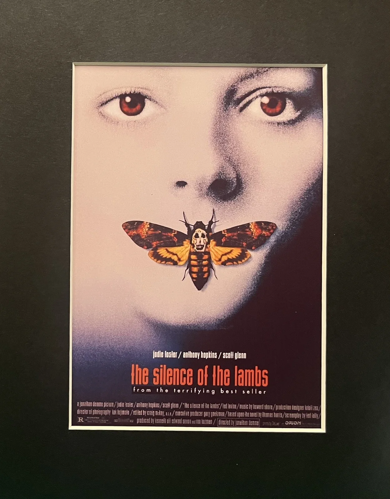 SILENCE OF THE LAMBS . . Anthony Hopkins. 35mm Film Cell MOUNTED DISPLAY, image 2