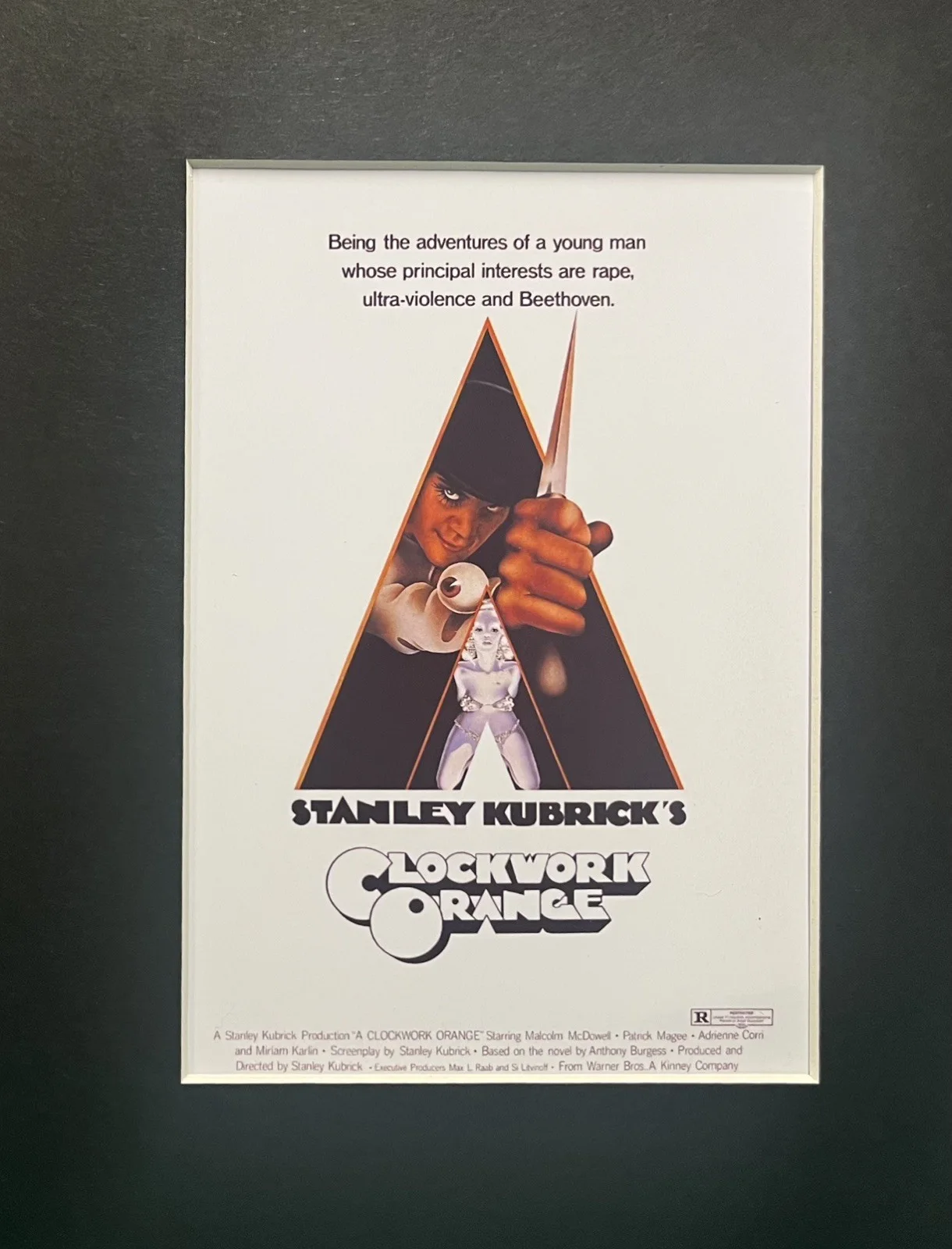 A Clockwork Orange. 35mm Film Cell MOUNTED DISPLAY, image 2